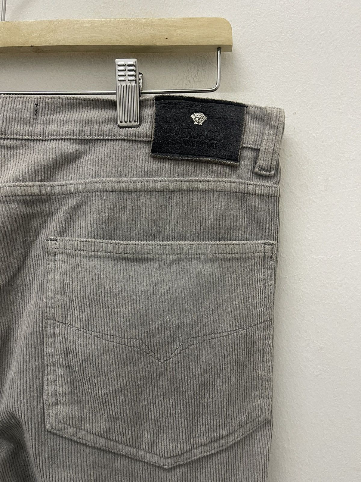 Versace Jeans Couture Rare Vintage VERSACE JEANS COUTURE Corduroy Pant Size US 33 - 4 Thumbnail