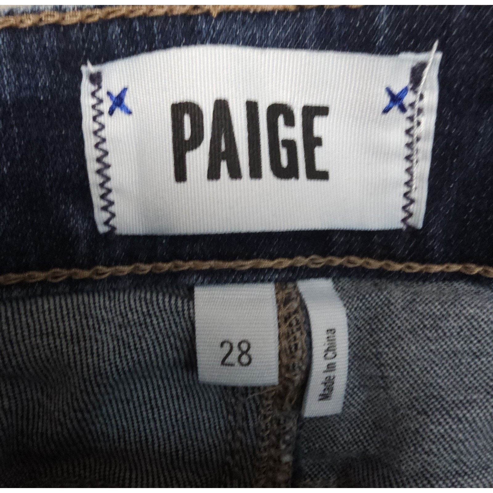 Paige Paige Jeans Womens High Rise Lou Lou Flare Leg Denim 28 Size 28" / US 6 / IT 42 - 8 Thumbnail