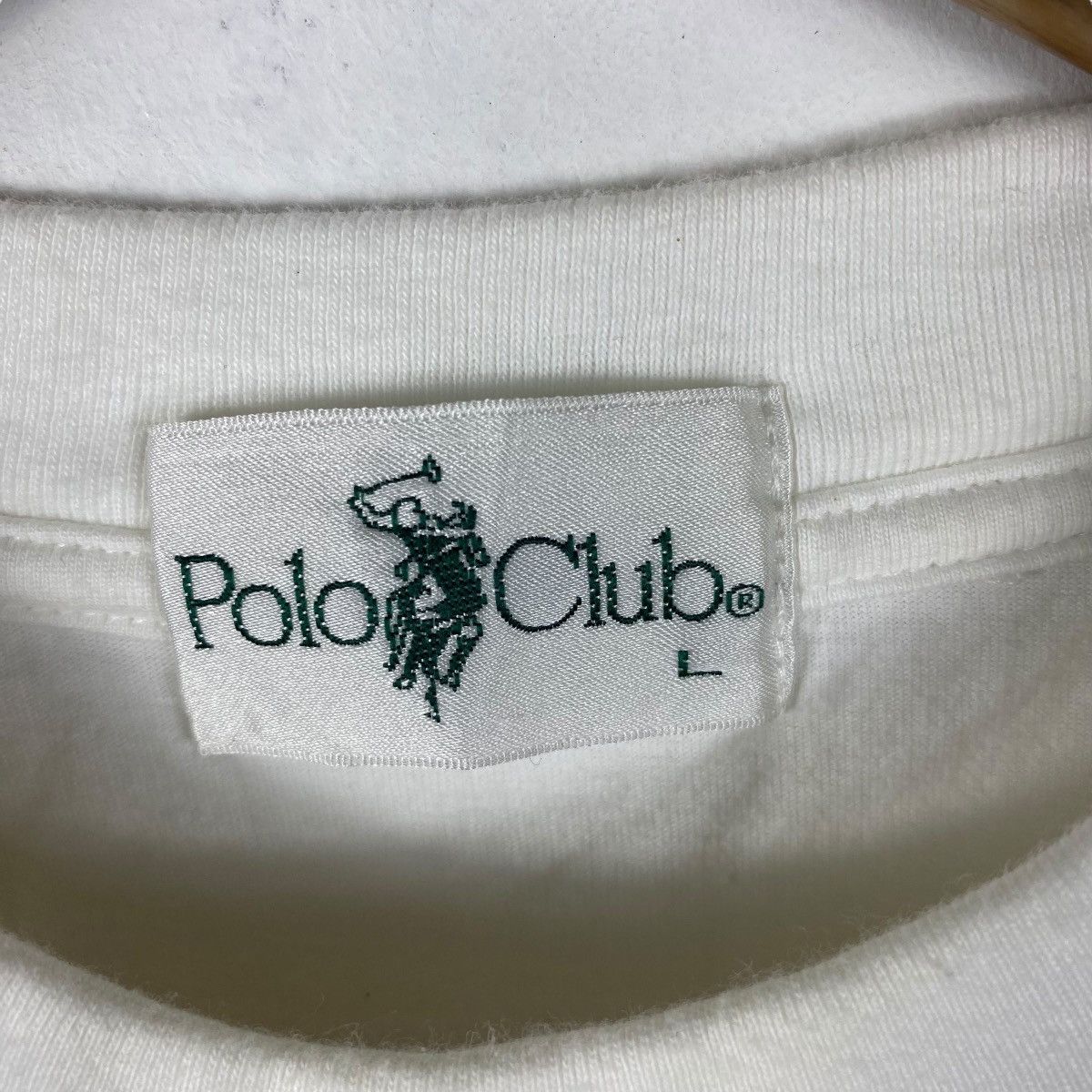 Vintage Vintage 90's POLO CLUB Graphic Tee Shirt Large Size Size US L / EU 52-54 / 3 - 5 Thumbnail