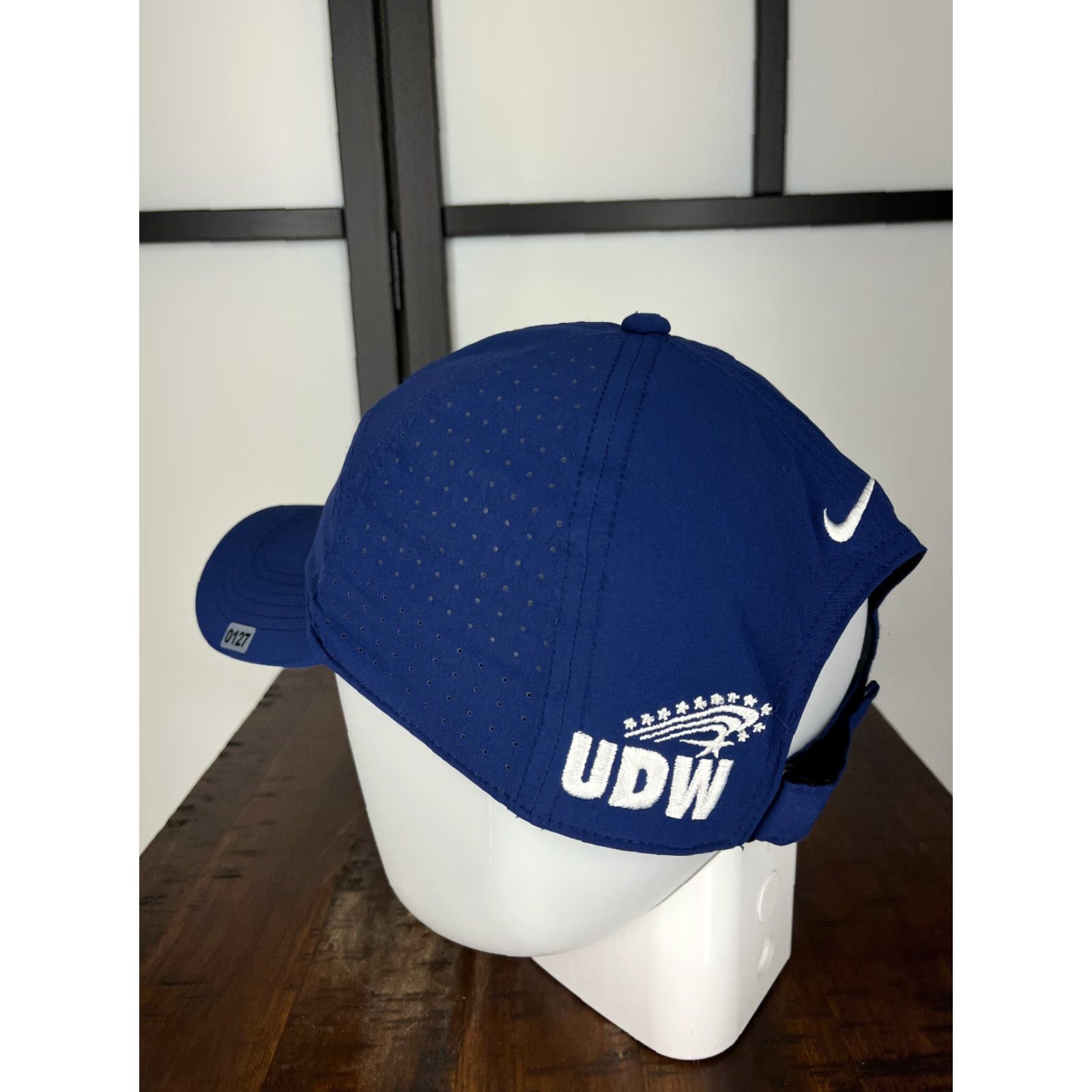 Nike Nike Hat Cap Adjustable One Size Adult Blue Legacy91 Dri-Fit UDW Brotherhood Crusade Poly Men Golf Hat Outdoor Sports Cap Boy Size ONE SIZE - 5 Thumbnail