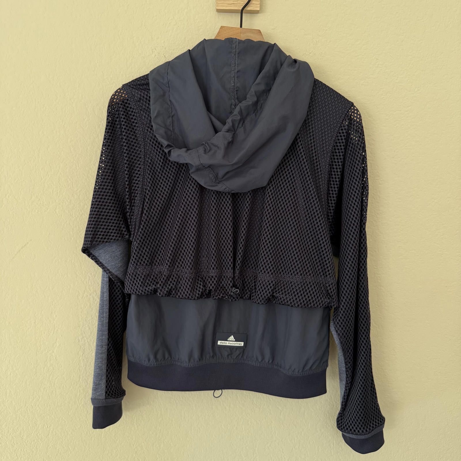 Adidas Adidas Jacket Women's S Navy Stella McCartney Zip Hoodie Size S / US 4 / IT 40 - 6 Thumbnail