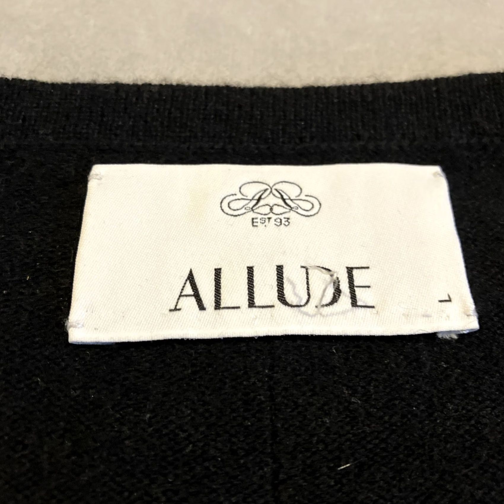 Allude Beautiful Allude Black Full Zip Cashmere Sweater - Womens Large Size L / US 10 / IT 46 - 3 Thumbnail