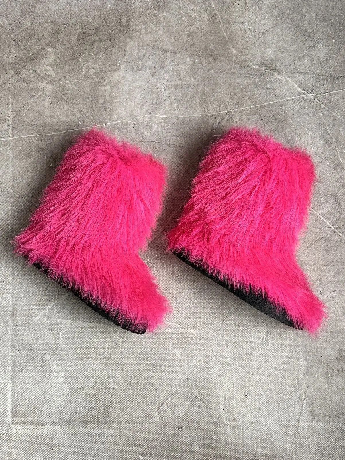 Yohji Yamamoto Wow😻 IFSIXWASNINE FUR BOOTS WINTER MOON BOOTS JAPAN Y2K Size US 6 / IT 36 - 4 Thumbnail