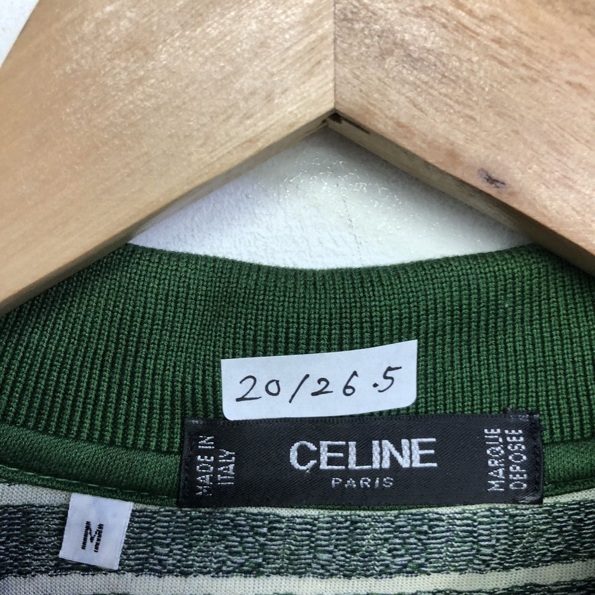 Celine Vintage Celine Paris Monogram Made In Italy Polo Tee Size US M / EU 48-50 / 2 - 10 Thumbnail