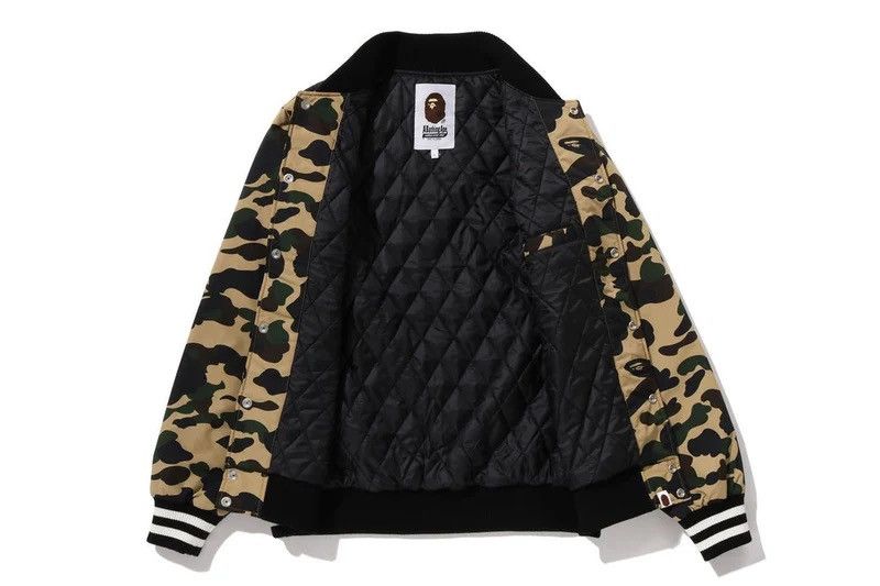Bape Bape Camo Varsity Jacket Size ONE SIZE - 2 Thumbnail
