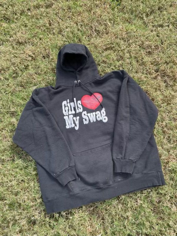 Vintage Rare Archive “Girls Love My Swag” Hoodie Size US XL / EU 56 / 4 - 3 Thumbnail