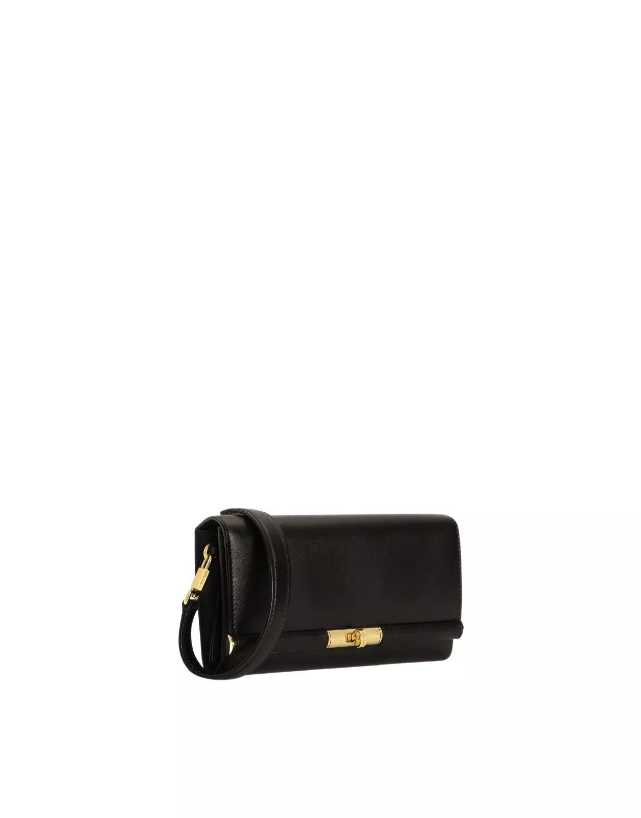 Dolce & Gabbana DOLCE&GABBANA Marlene Black Leather Shoulder Bag Size ONE SIZE - 2 Thumbnail