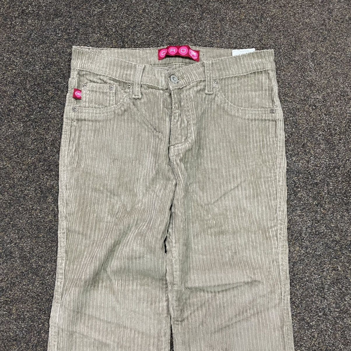 Vintage Vintage Y2K Flared Bootcut Pants Cream Wide Leg Thrashed Size 30" / US 8 / IT 44 - 5 Thumbnail