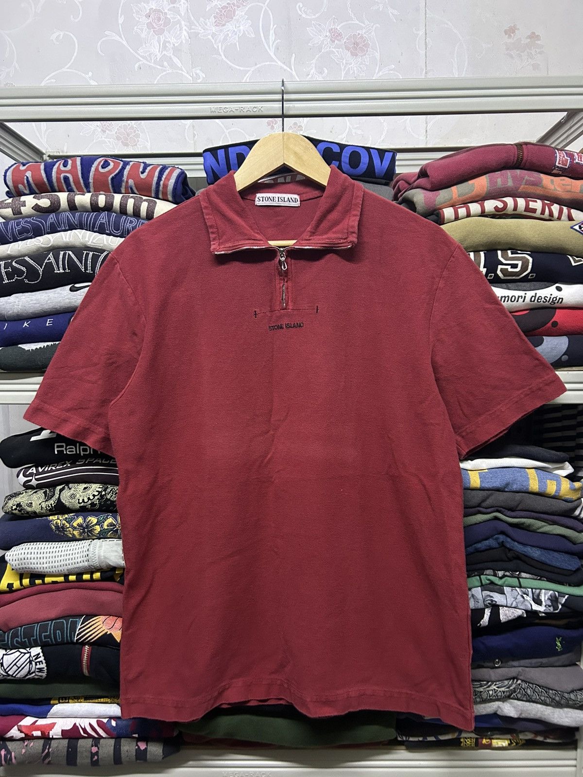 Stone Island Vintage Stone island halfzip collar shirt Size US M / EU 48-50 / 2 - 1 Thumbnail