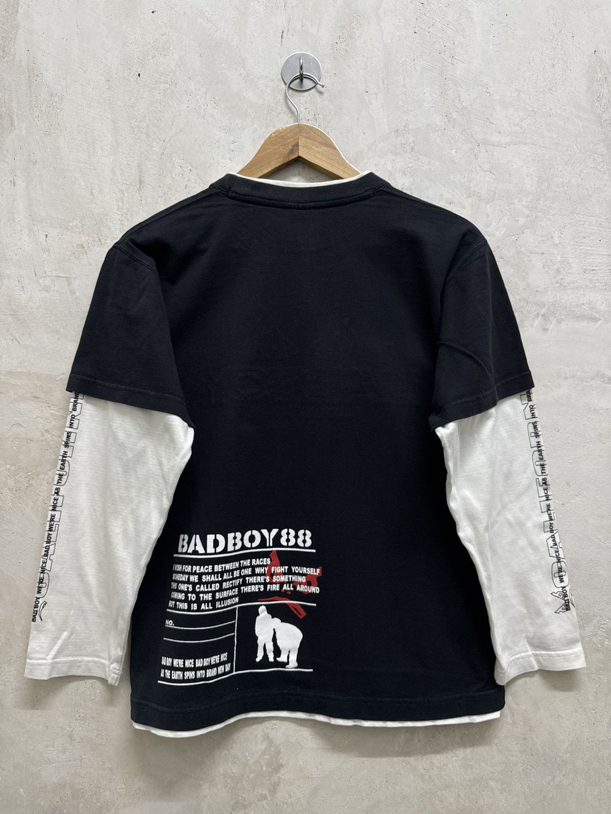 Vintage 2000s Bad Boy Double Layer L/S Tees Size US S / EU 44-46 / 1 - 3 Thumbnail