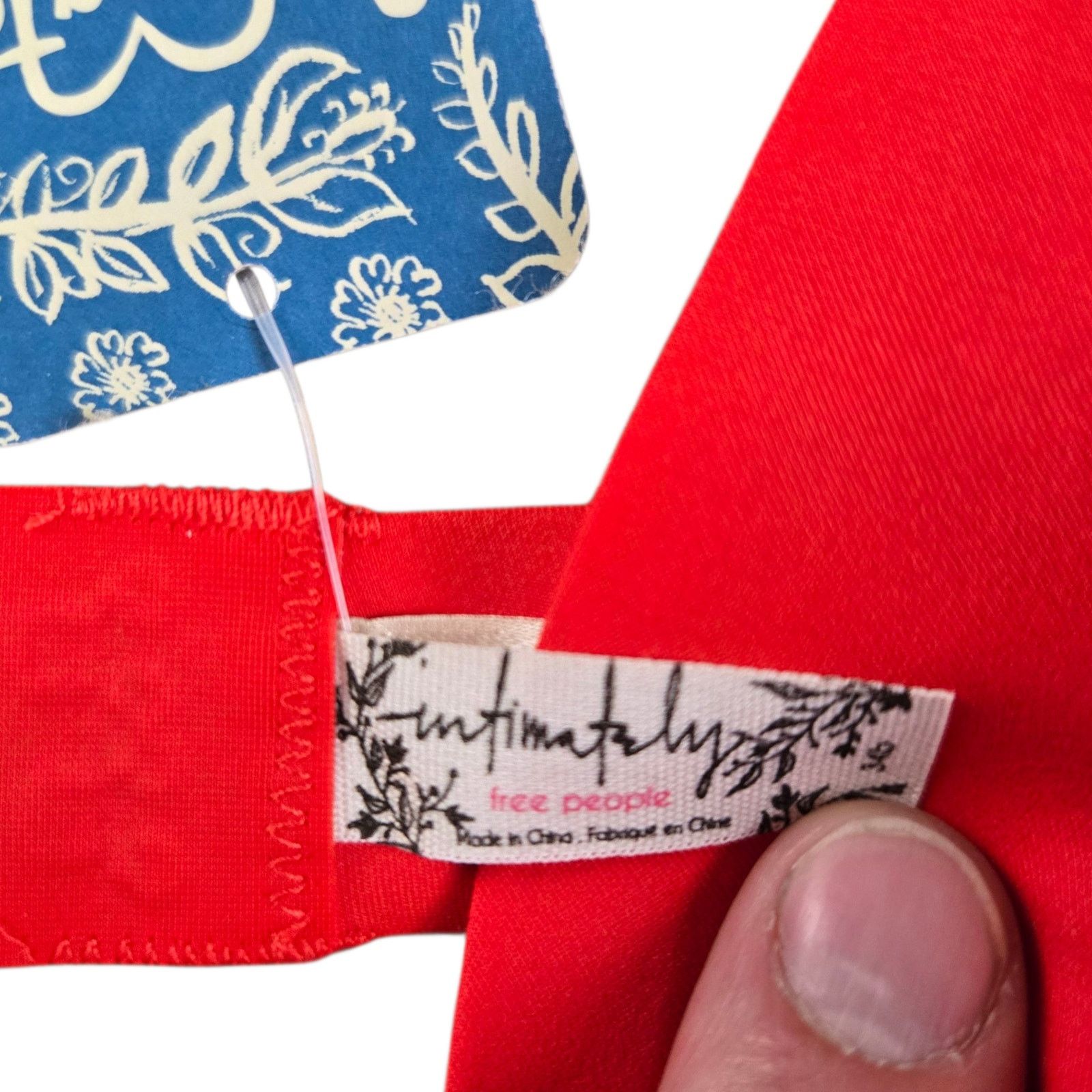 Free People Free People Red Underwire Scuba Unpadded Ari Bra Size 34B Size ONE SIZE - 5 Thumbnail