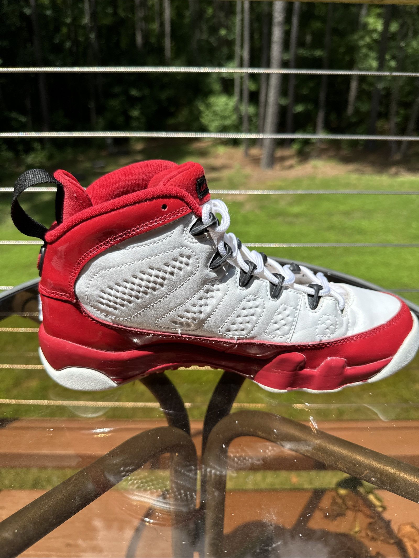 Jordan Brand Nike Air Jordan 9 Retro Gym Red 302359-160 GS Size 7y Size US 7 / EU 40 - 5 Thumbnail