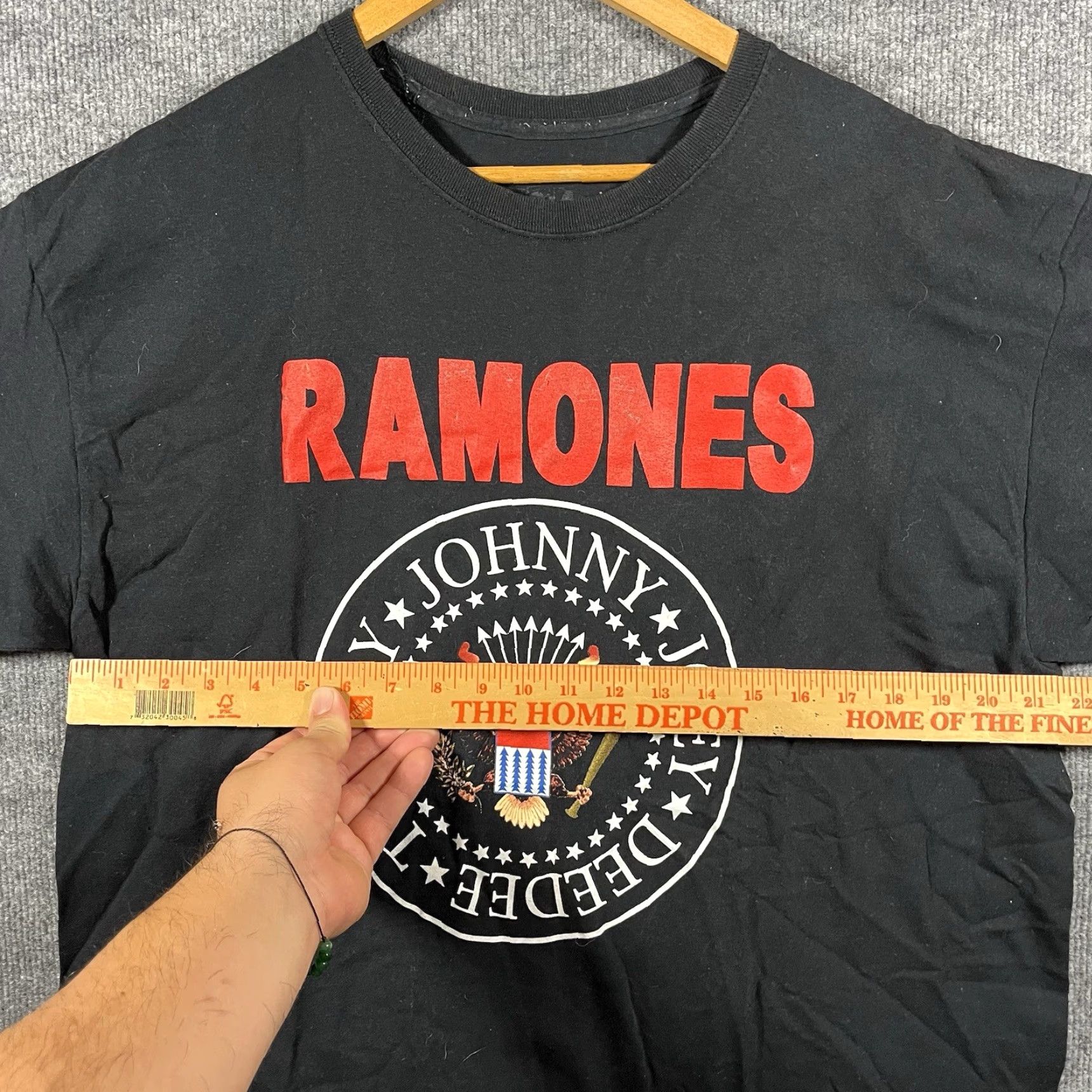 Vintage Ramones 1234 T-Shirt Mens XL Black Graphic Print Punk Rock Band Tee Crew Neck Short Sleeve Vintage No Size US XL / EU 56 / 4 - 3 Thumbnail