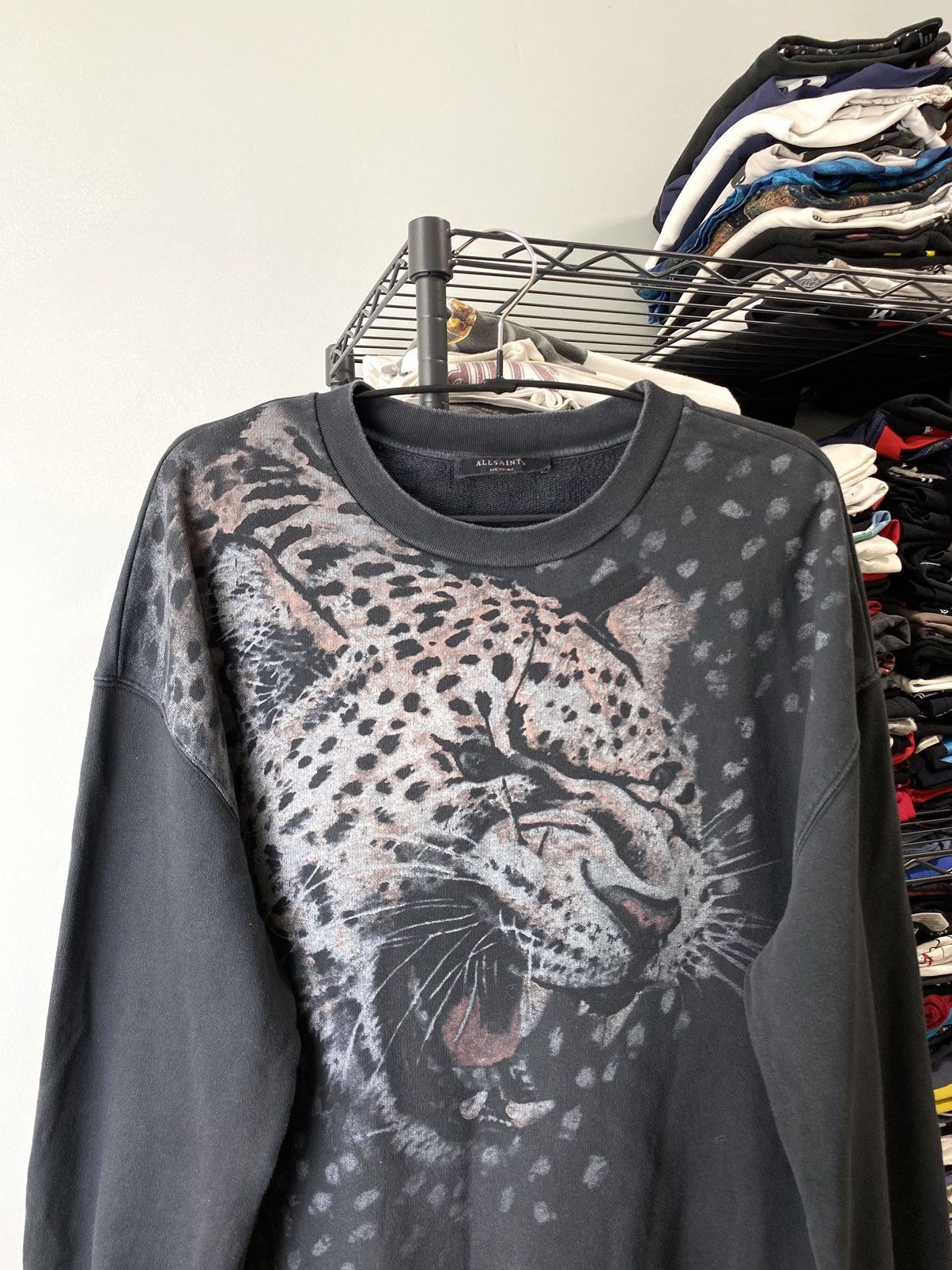 Allsaints All Saints Tiger Full Print Sweatshirt Size US M / EU 48-50 / 2 - 2 Thumbnail
