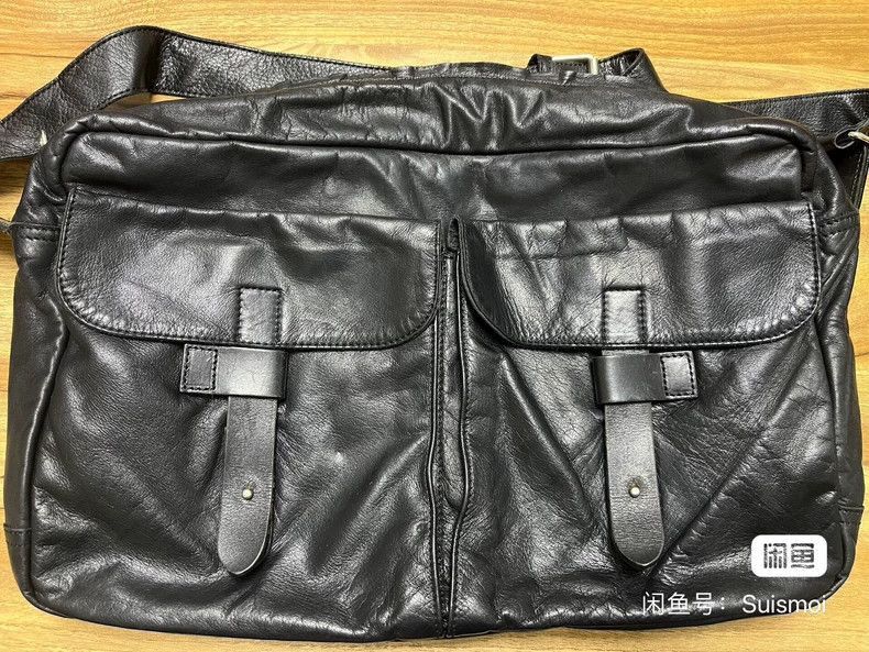 Yohji Yamamoto Yohji Yamamoto Yohji Yamamoto Men's Leather Shoulder Bag-2 Size ONE SIZE - 1 Thumbnail