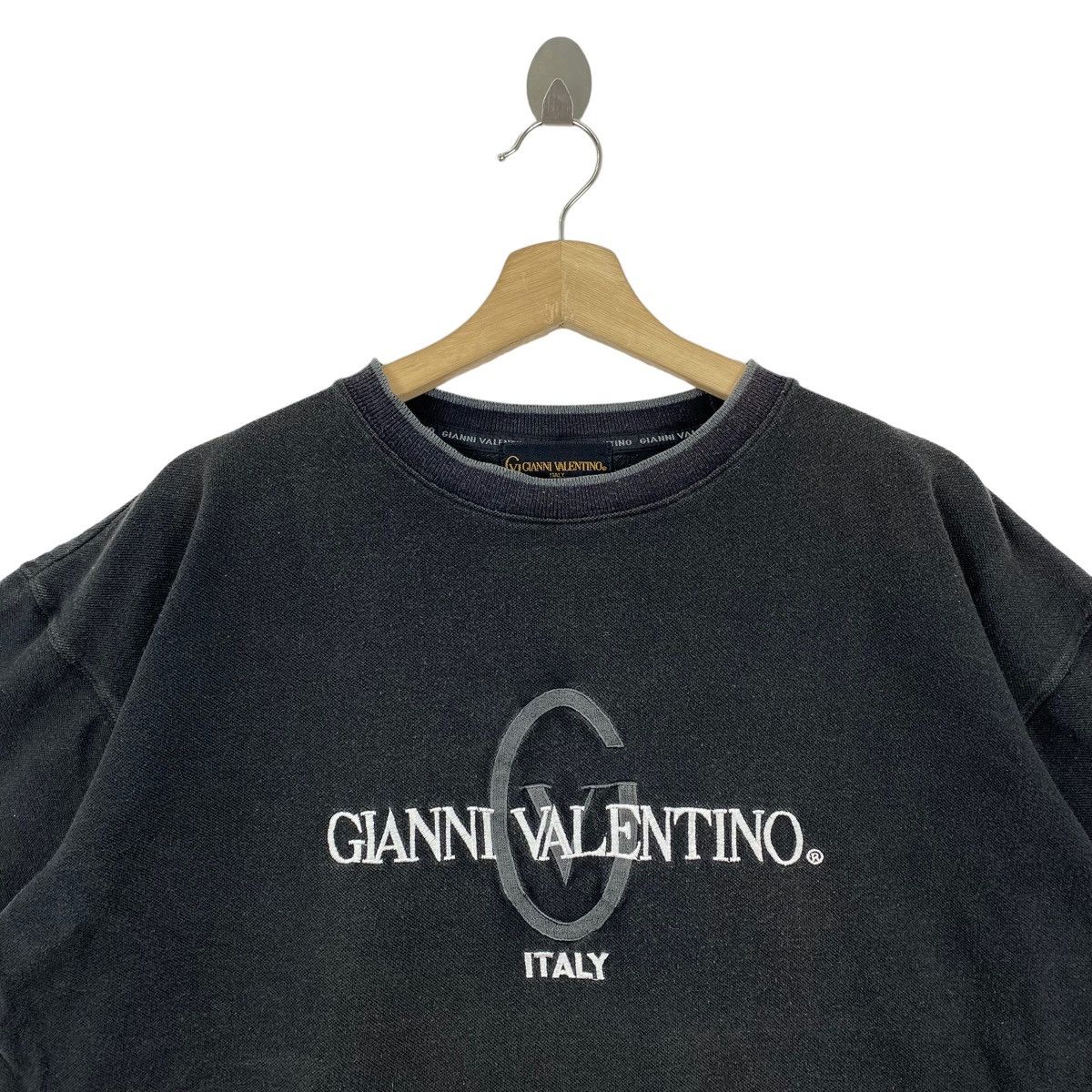 Vintage Vintage GIANNI VALENTINO ITALY Embroidered Logo Oversize Size US L / EU 52-54 / 3 - 2 Thumbnail