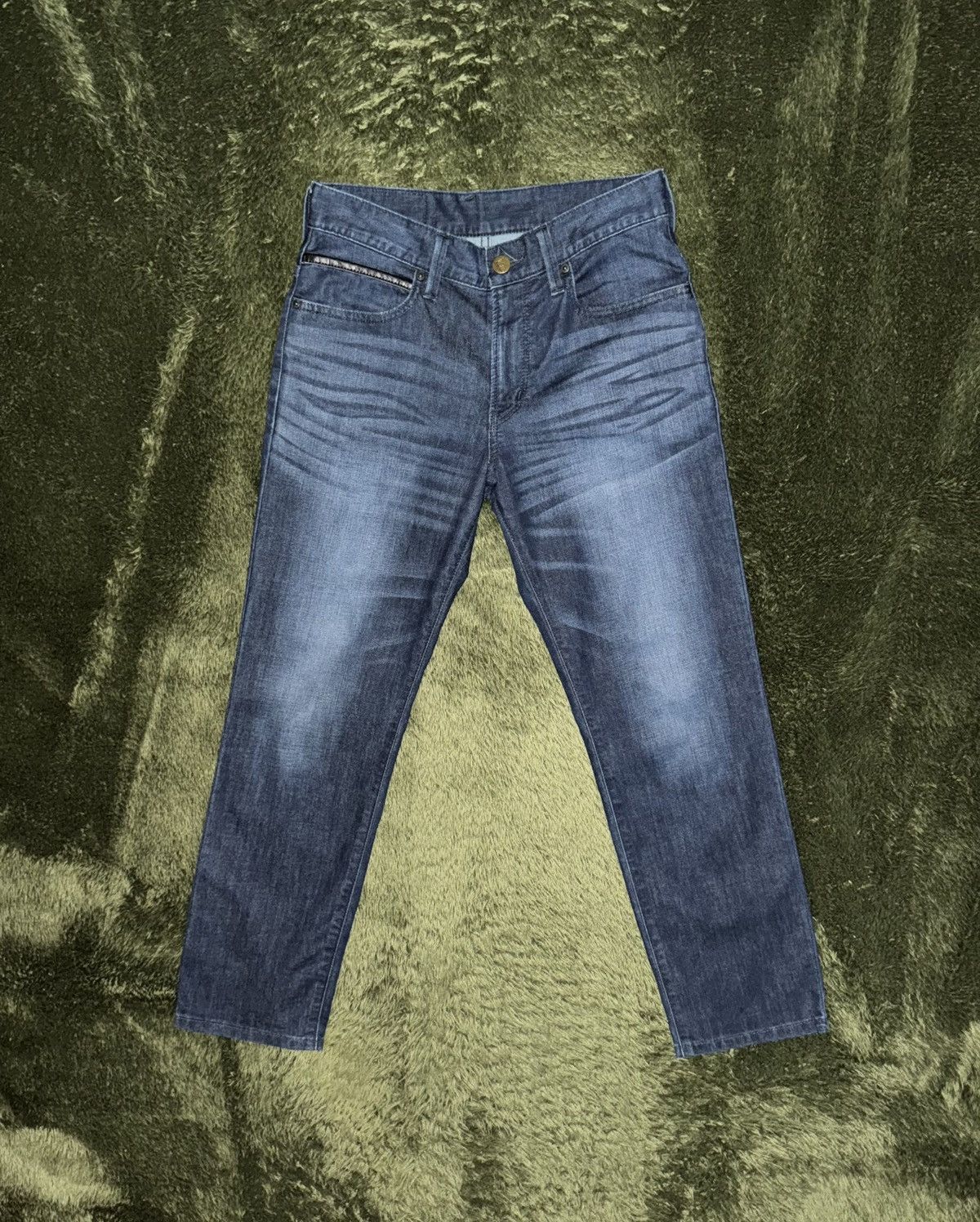 Edwin [28] EDWIN Japan Leather Label Pocket Detail Denim Pants Size US 28 / EU 44 - 1 Thumbnail