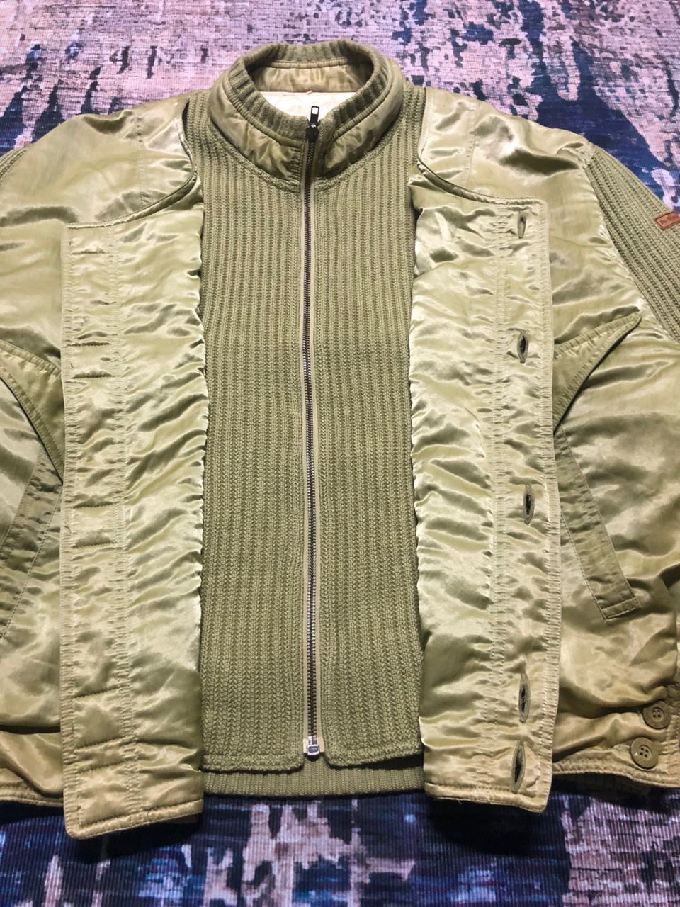 Sports Specialties Vintage Pia Sports Knitted Nylon Bomber Jacket Rare Design Size US XL / EU 56 / 4 - 6 Thumbnail