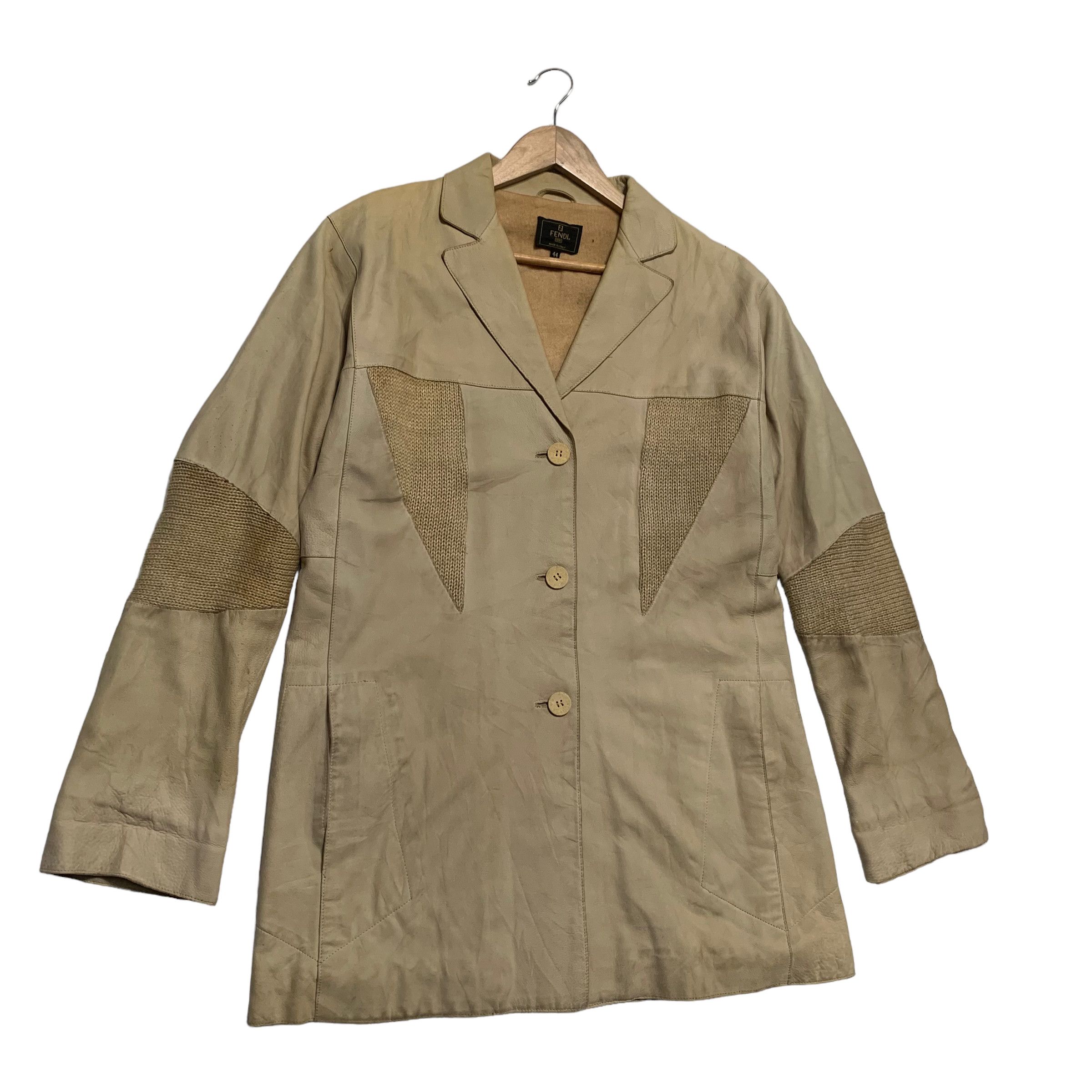 Fendi Vintage Fendi Leather Coat Size US S / EU 44-46 / 1 - 3 Thumbnail