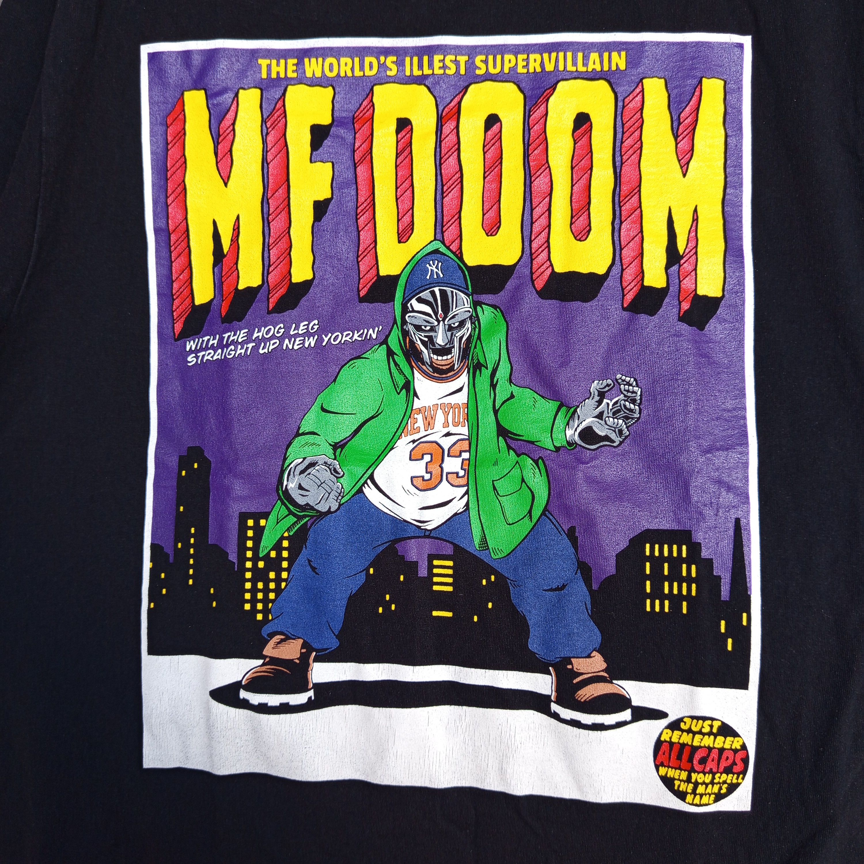 Rap Tees MF DOOM The World"s Illest Supervillain Y2K Rap t shirt Size US XXL / EU 58 / 5 - 3 Thumbnail