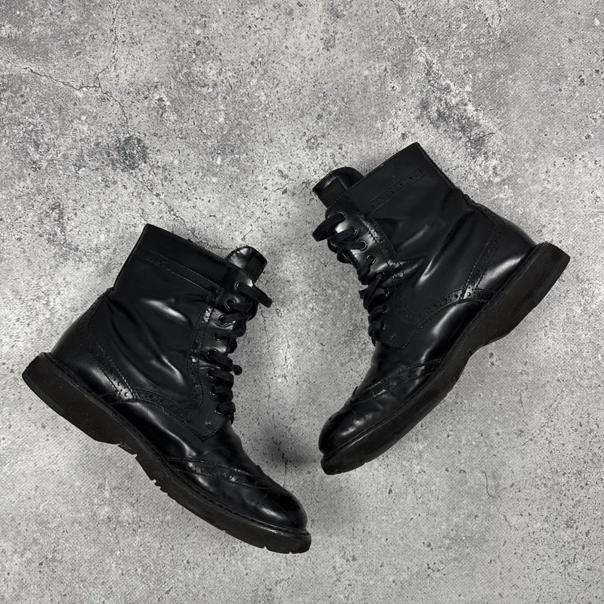 Prada Prada Lace - Up Brogue Leather Ankle Combat Boots Size US 7 / IT 37 - 3 Thumbnail