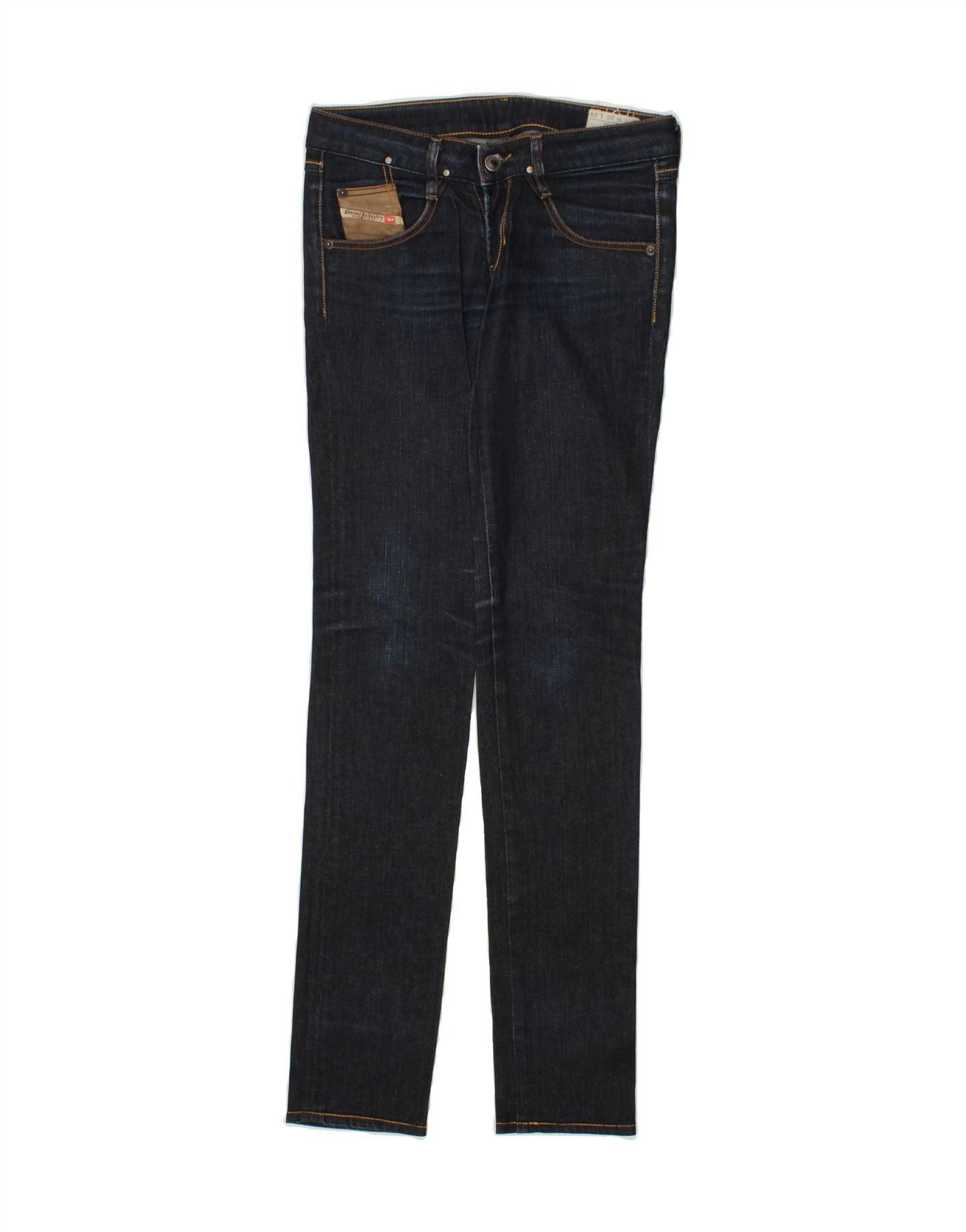 Diesel Womens Clush Slim Jeans W26 L34 Navy Blue Cotton Size 42" / US 20 - 1 Thumbnail