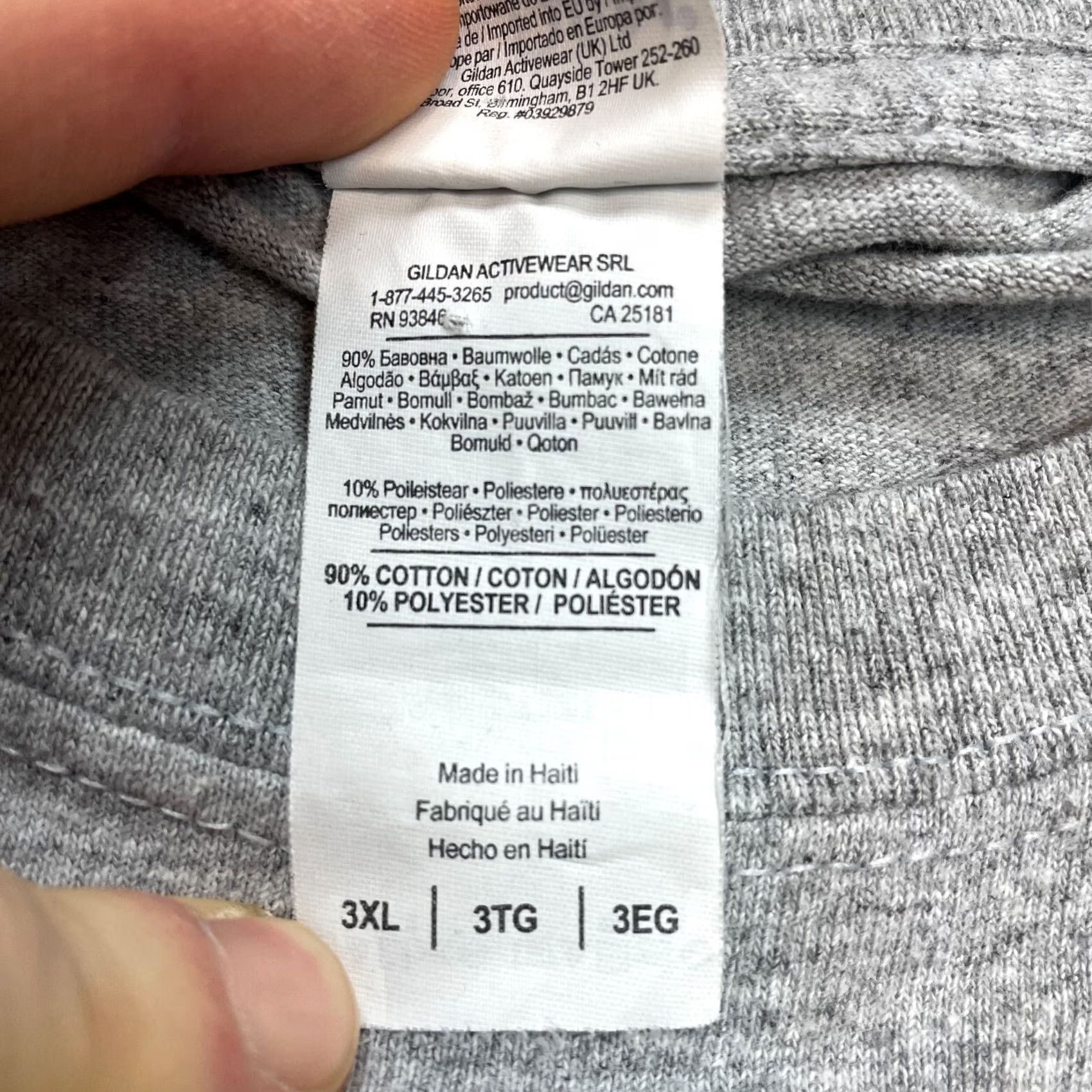 Gildan Gildan Heavy Cotton Shirt Mens 3XL Gray Talkin Gospel to the Streets Logo T-Shirt Short Sleeve Crew Neck Jersey Cotton Vintage No Size US XXL / EU 58 / 5 - 4 Thumbnail