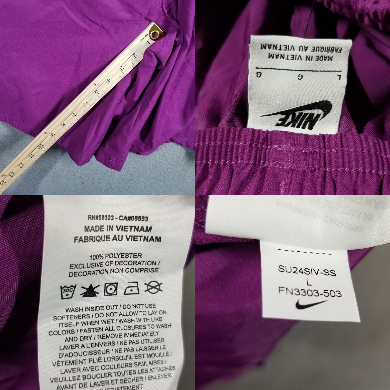 Nike Nike Sportswear Shorts Men L Pink Big Swoosh 80s 90s NSW Logo Athletic Graphic? Size US 33 - 8 Thumbnail