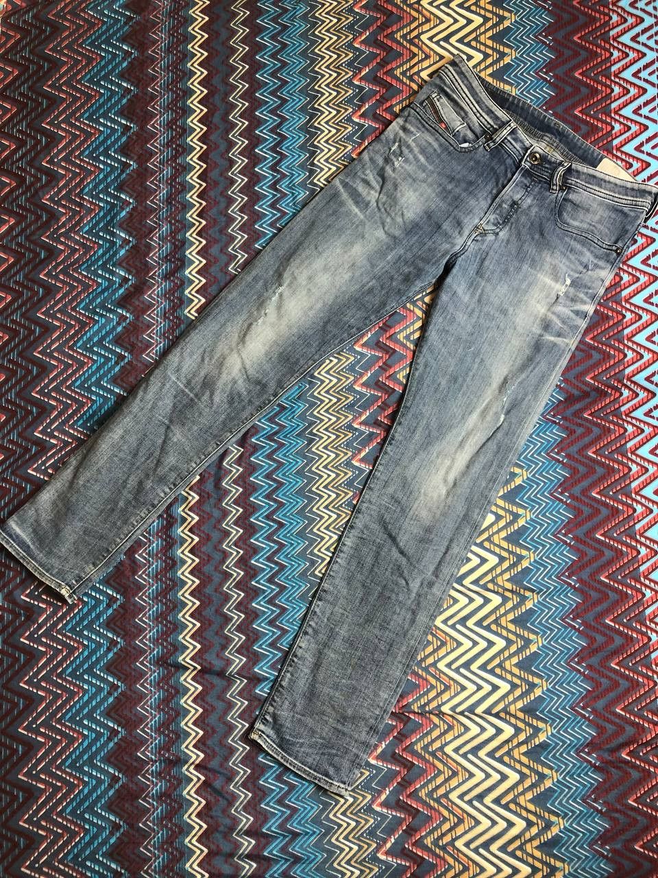 Diesel × Vintage Vintage Diesel BUSTER Baggy Jeans Embroidered Logo Size US 32 / EU 48 - 15 Thumbnail
