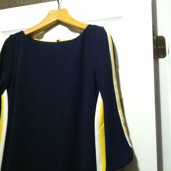 Vince Camuto VINCE CAMUTO WOMEN'S NEW NAVY 94%POLYESTER DRESS SIZE:12 Size XL / US 12-14 / IT 48-50 - 5 Thumbnail