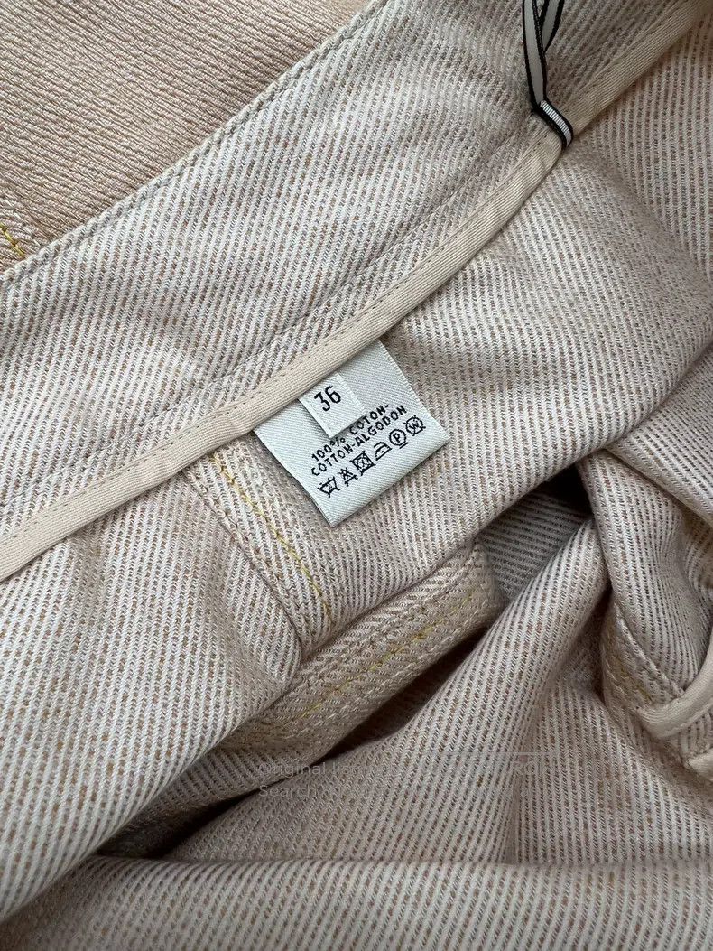 Hermes Hermes Nude pink double-breasted half skirt Size 24" / US 00 / IT 34 - 4 Thumbnail