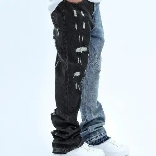 Other Men Colorblocked Flared Jeans Size US 33 - 3 Thumbnail