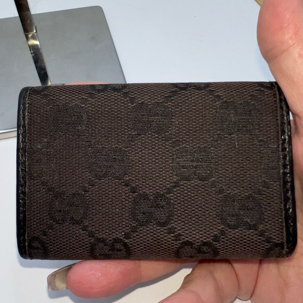 Gucci GUCCI Key Case GG Canvas Canvas x Leather Authentic Size ONE SIZE - 3 Thumbnail