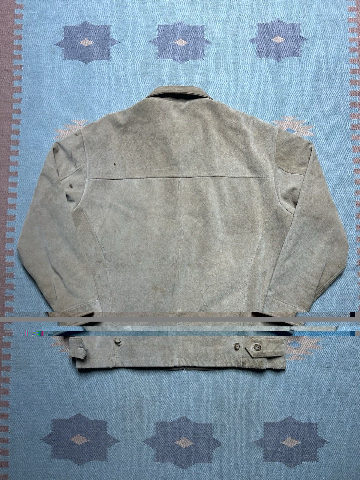 Vintage Vtg L’Homme suede leather jacket quilt line insulated medium Size US M / EU 48-50 / 2 - 7 Thumbnail