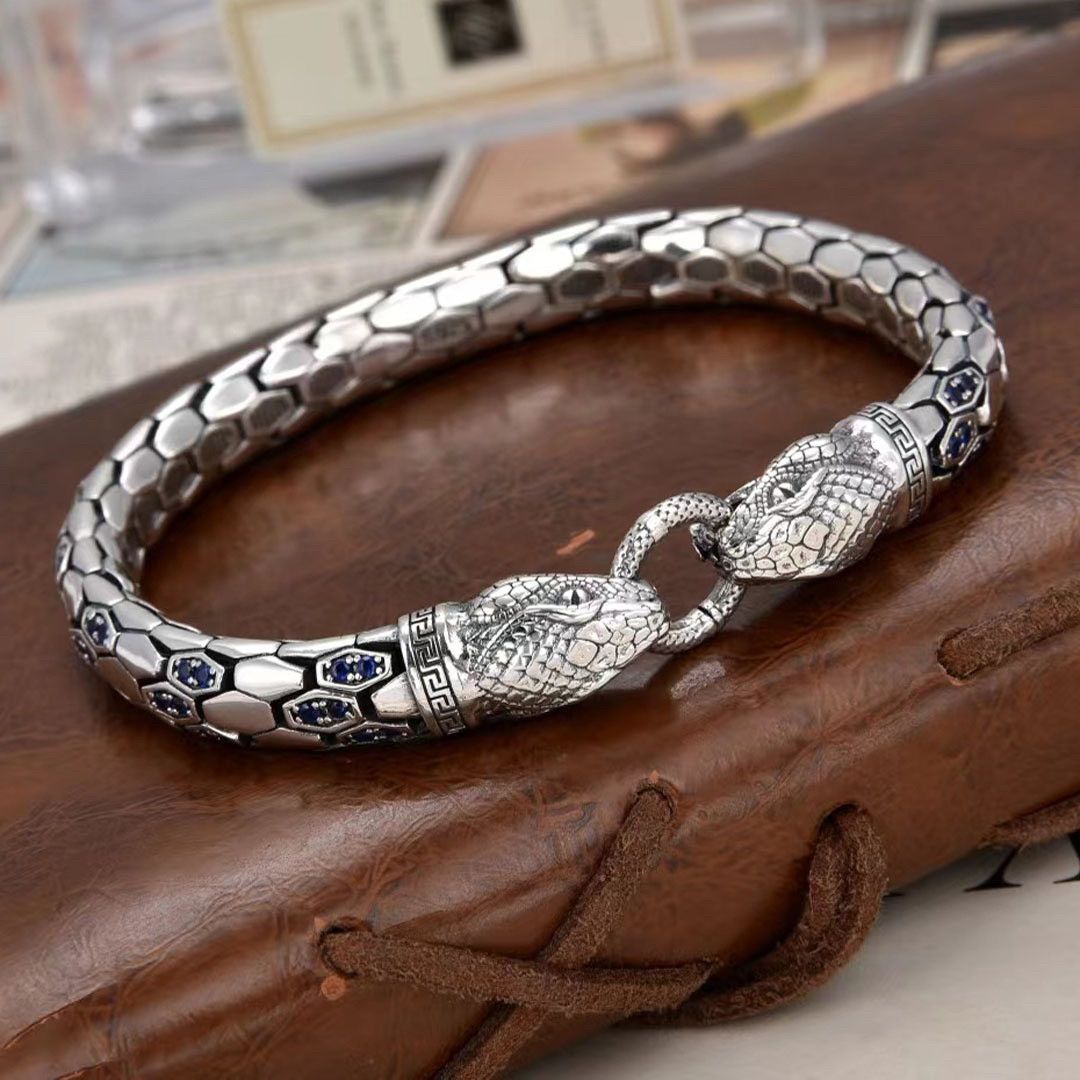 Jewelry 20cm Double Serpentine Diamond Set Bracelet Size ONE SIZE - 2 Thumbnail