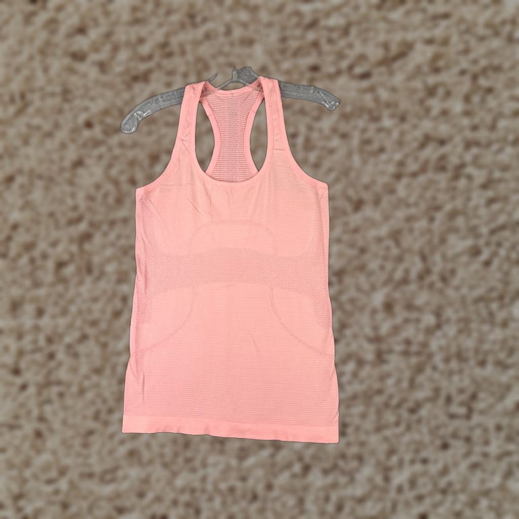 Lululemon Lululemon Shirt Women 6 Pink Swiftly Tech Running Gym Scoop Neck READ Size M / US 6-8 / IT 42-44 - 1 Thumbnail