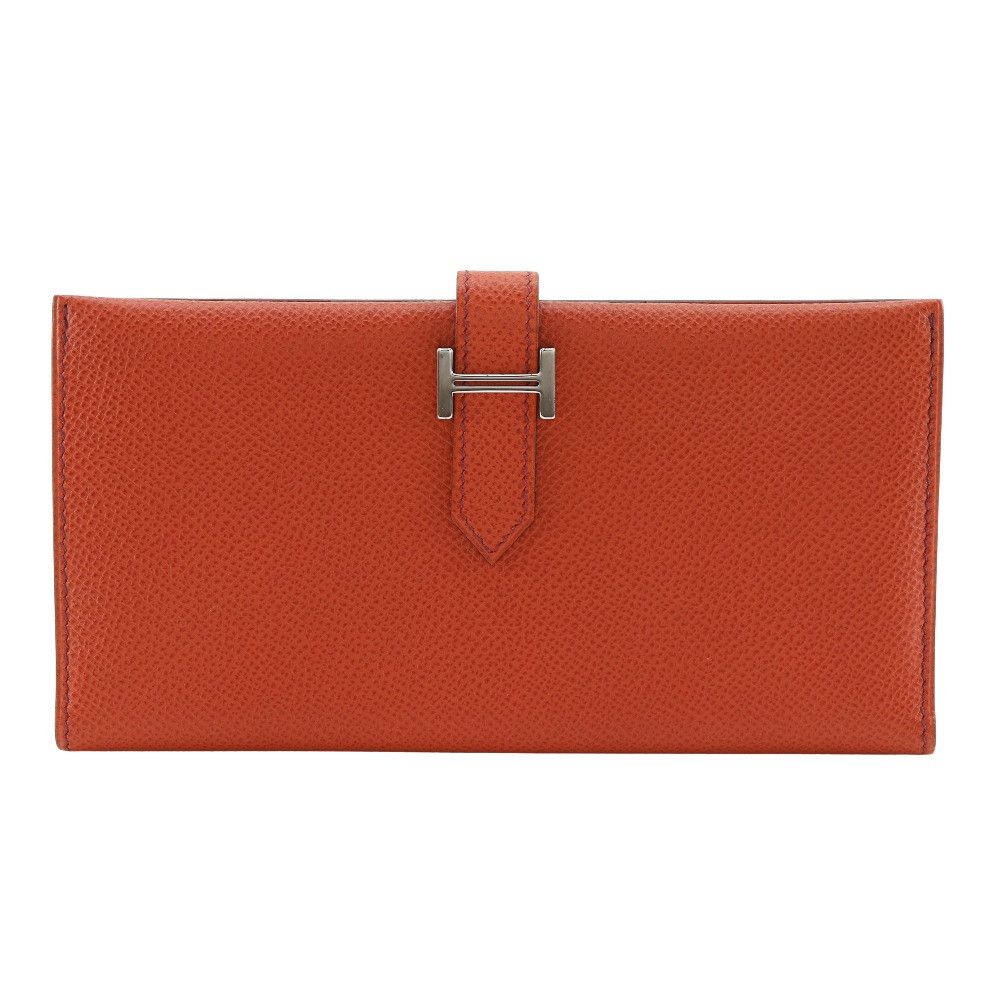 Hermes Hermes Hermès Béarn Veau Epsom Long Wallet Leather Long Wallet Stamp G (2003) DUTY FREE for USA Size ONE SIZE - 1 Thumbnail