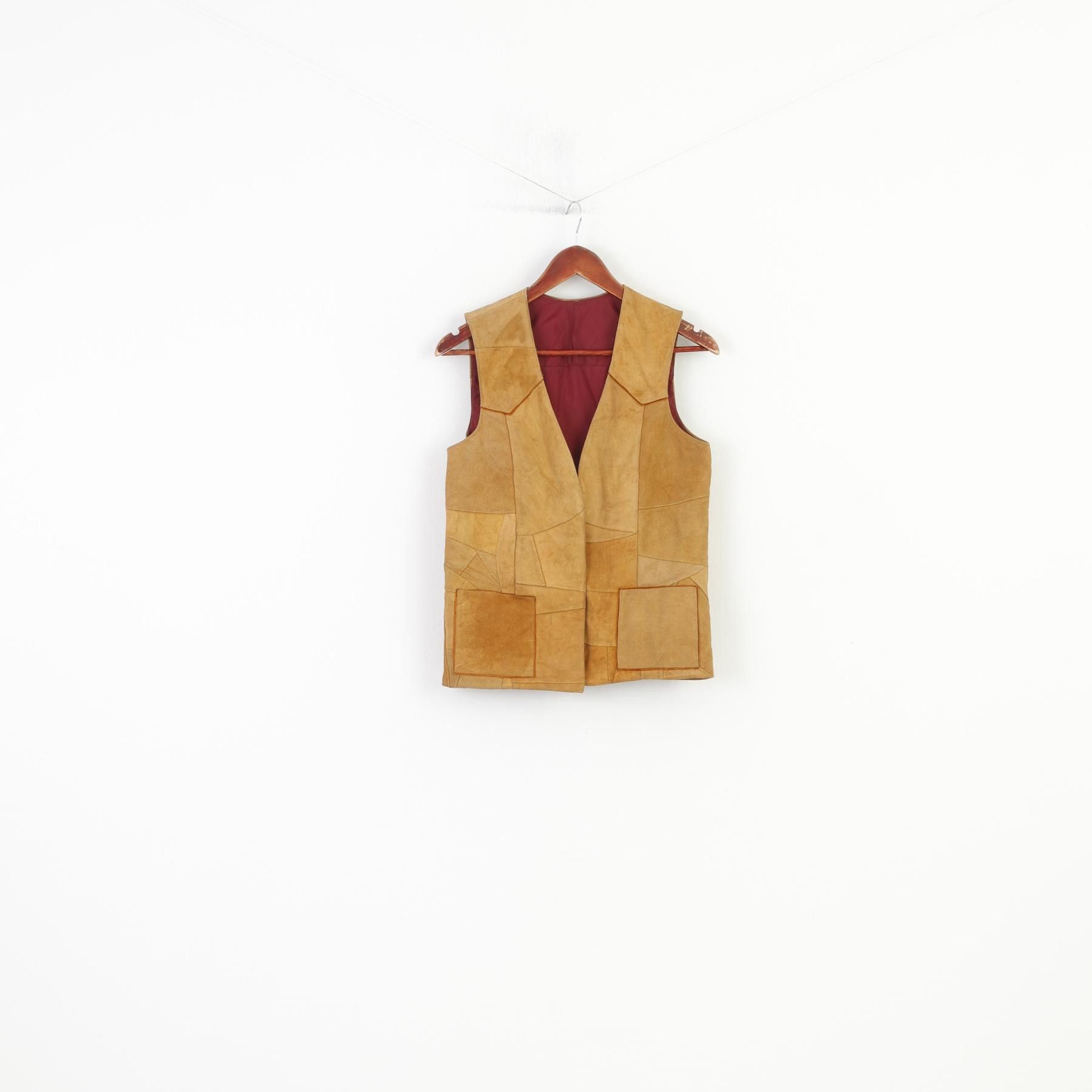 Vintage Vintage Men S Leather Vest Open Front Brown Vintage 4303 Size US S / EU 44-46 / 1 - 1 Thumbnail