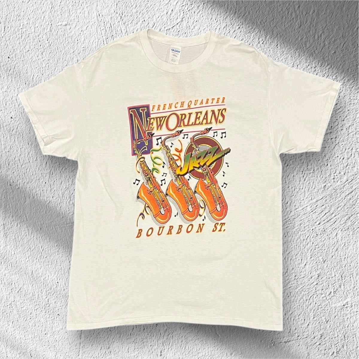 Vintage Vintage New Orleans Jazz Bourbon Street Shirt Large Size US L / EU 52-54 / 3 - 1 Thumbnail