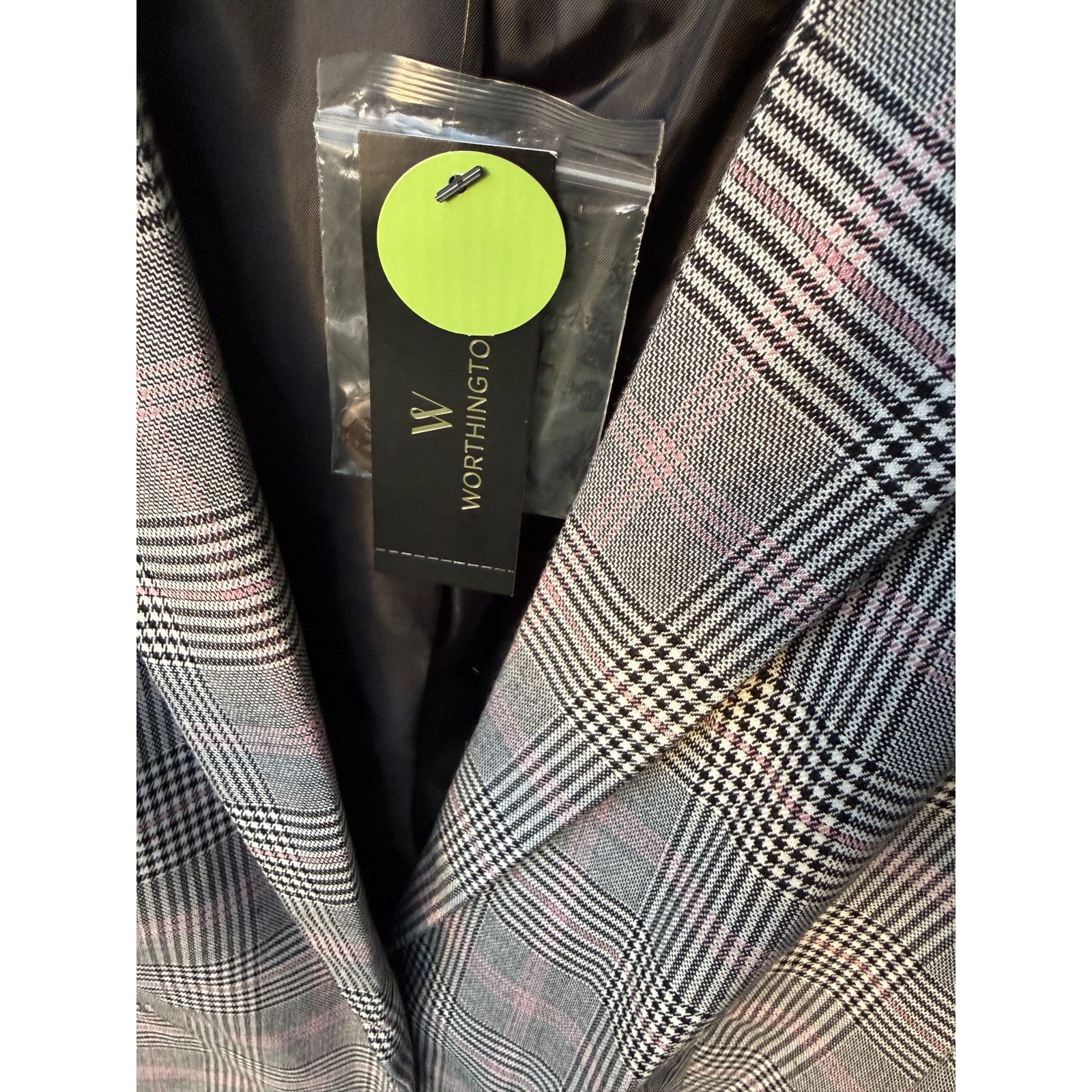 Worthington Worthington women’s XXL suit blazer in Pink Menswear pattern Size XXL / US 16-18 / IT 52-54 - 5 Thumbnail