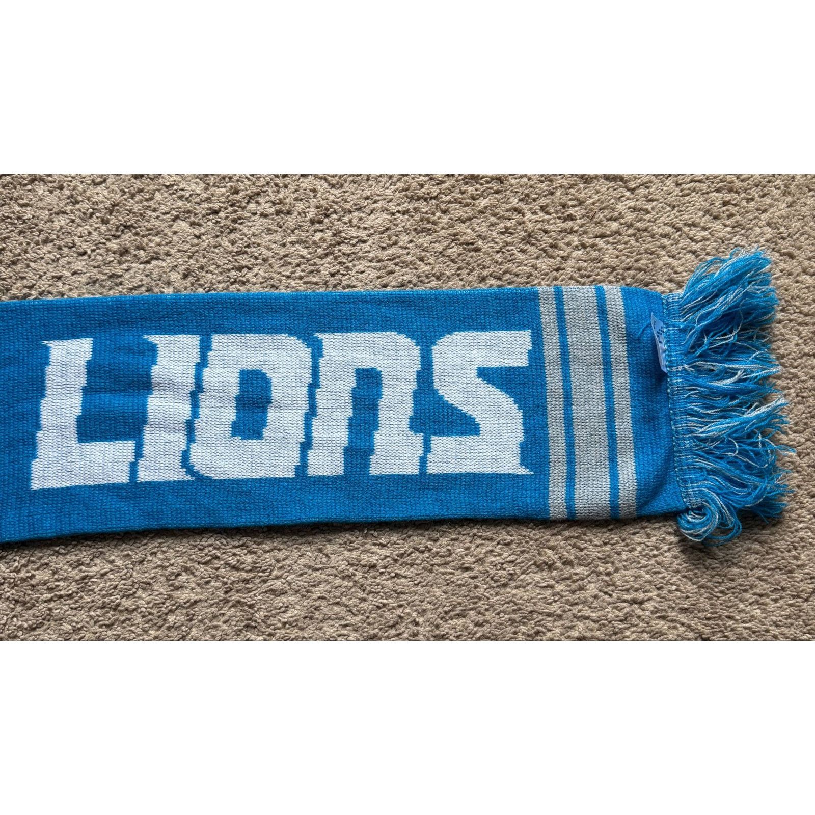 Other Detroit Lions NFL Forever Collectibles Winter Scarf Blue Size ONE SIZE - 4 Thumbnail