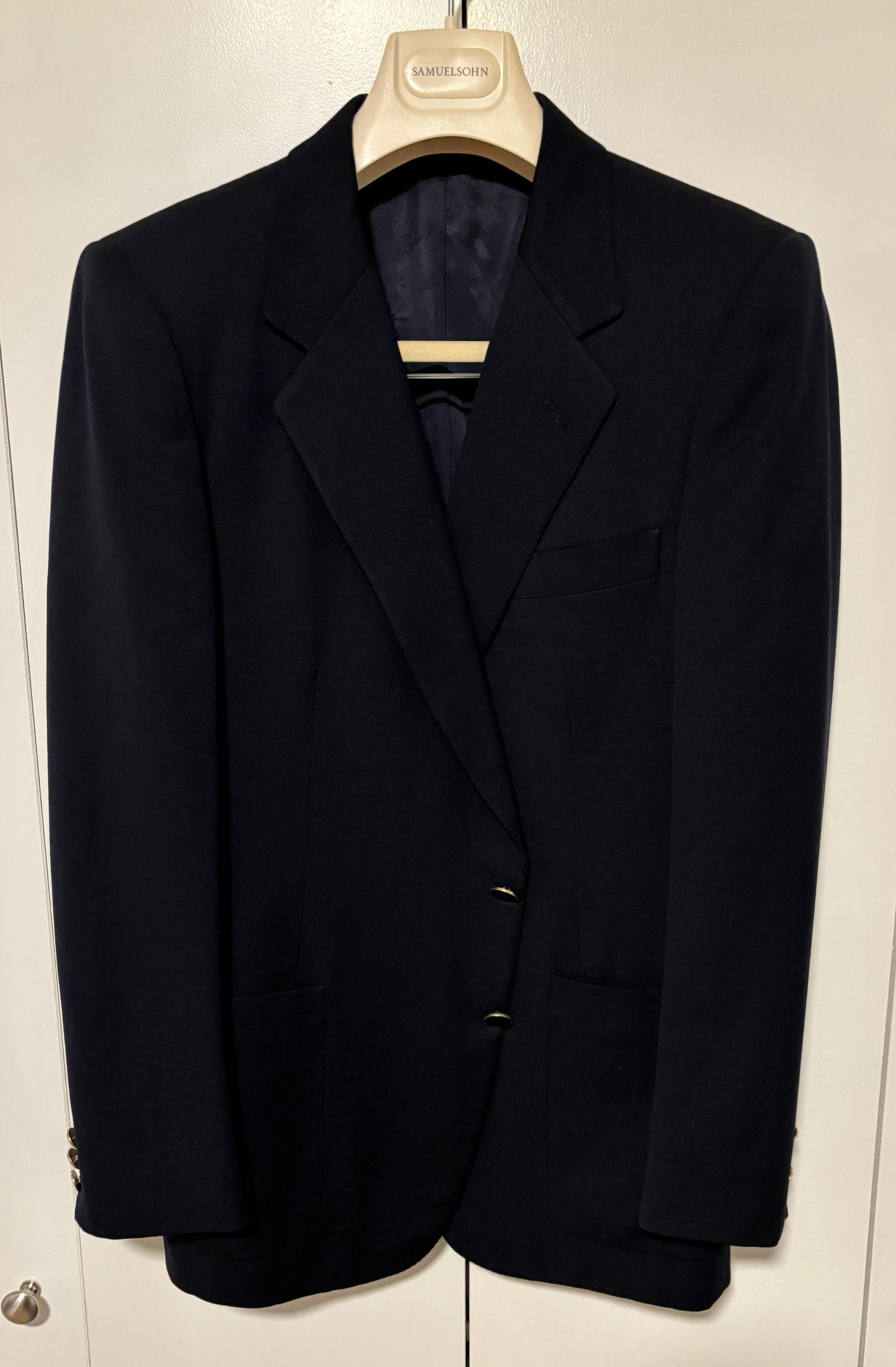 Belvest Belvest Black Blazer Sport Coat with Gold Buttons 38-40 Size 40R - 1 Thumbnail