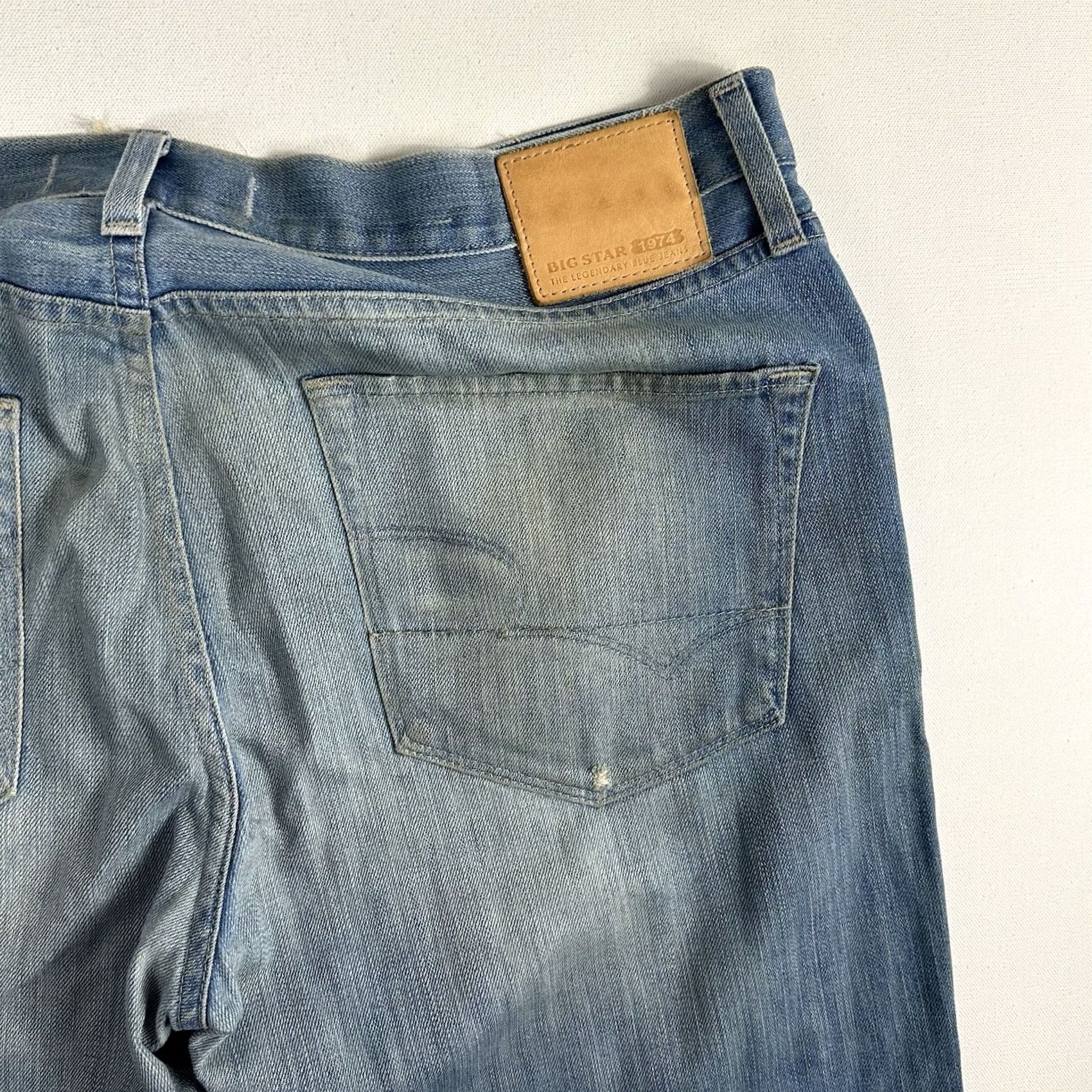 Denime BIG STAR 1974 Division Straight Jeans Size 38R Blue Denim Regular 5-Pocket Mens Size US 38 / EU 54 - 5 Thumbnail