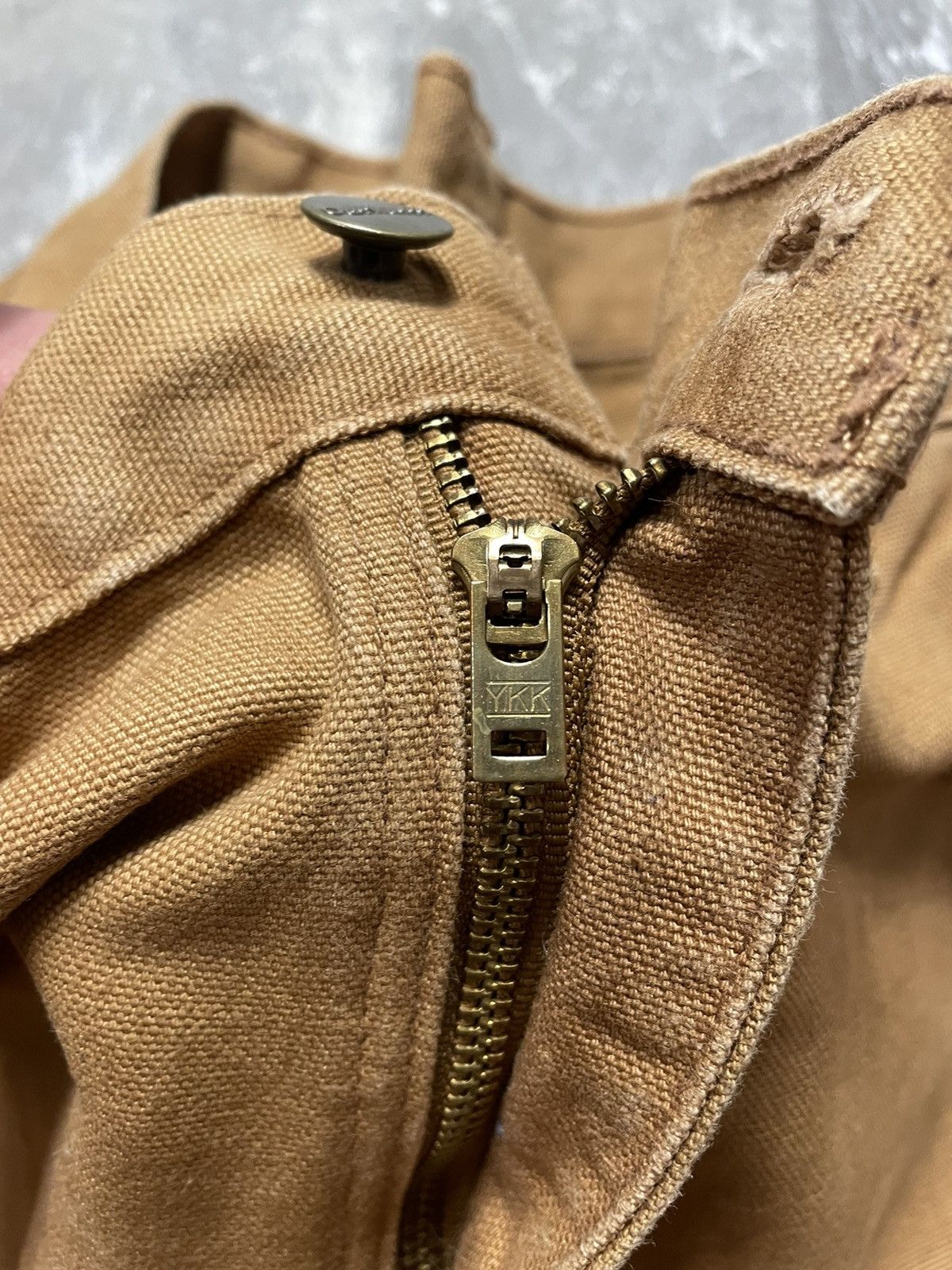 Carhartt Vintage Carhartt Double Knee Faded Tan Carpenter Pants Y2K Size US 36 / EU 52 - 8 Thumbnail
