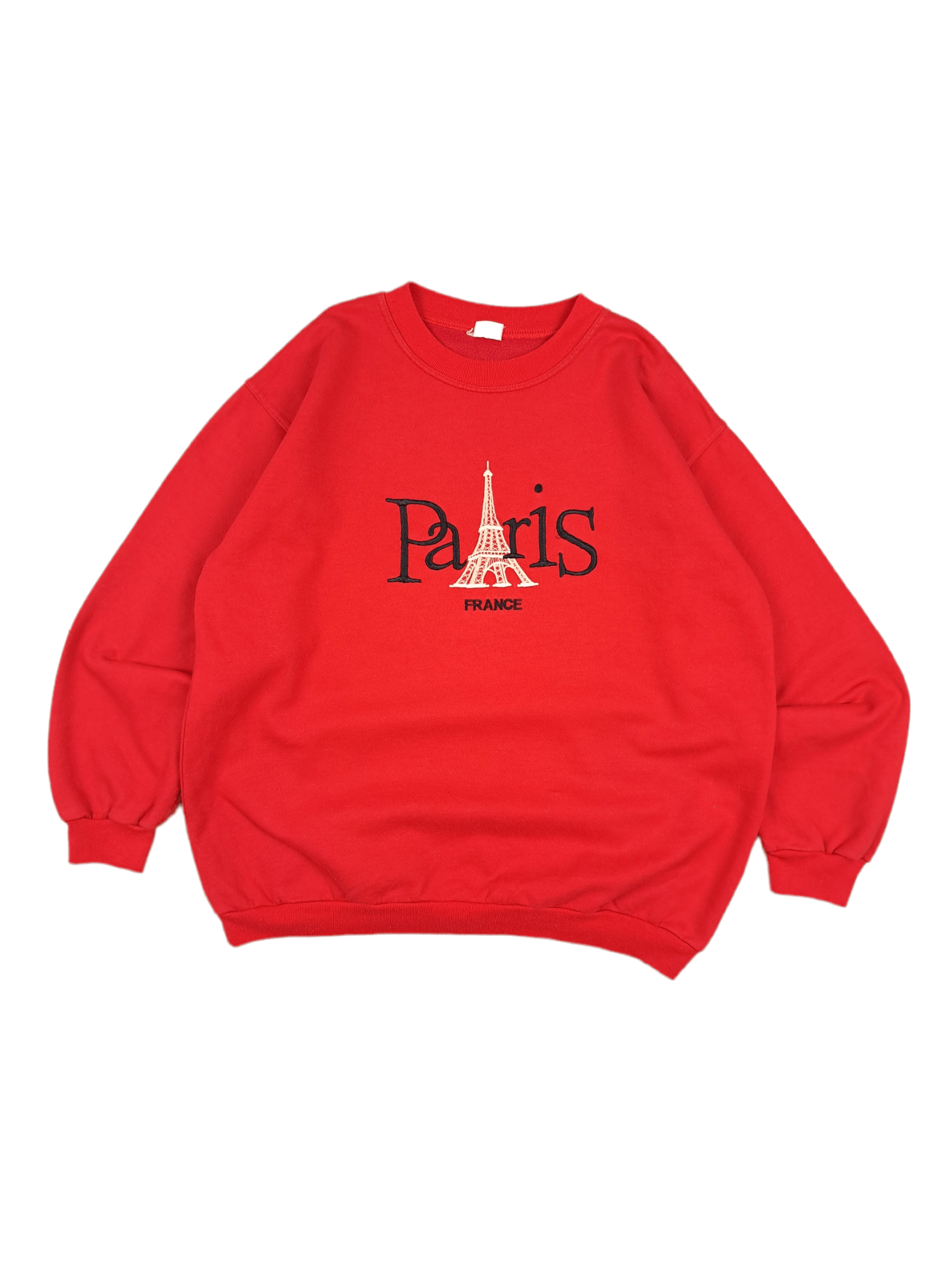 Vintage 💎 Rare 80's Paris France Spell out Art Crewneck Sweatshirt Size US XL / EU 56 / 4 - 1 Thumbnail