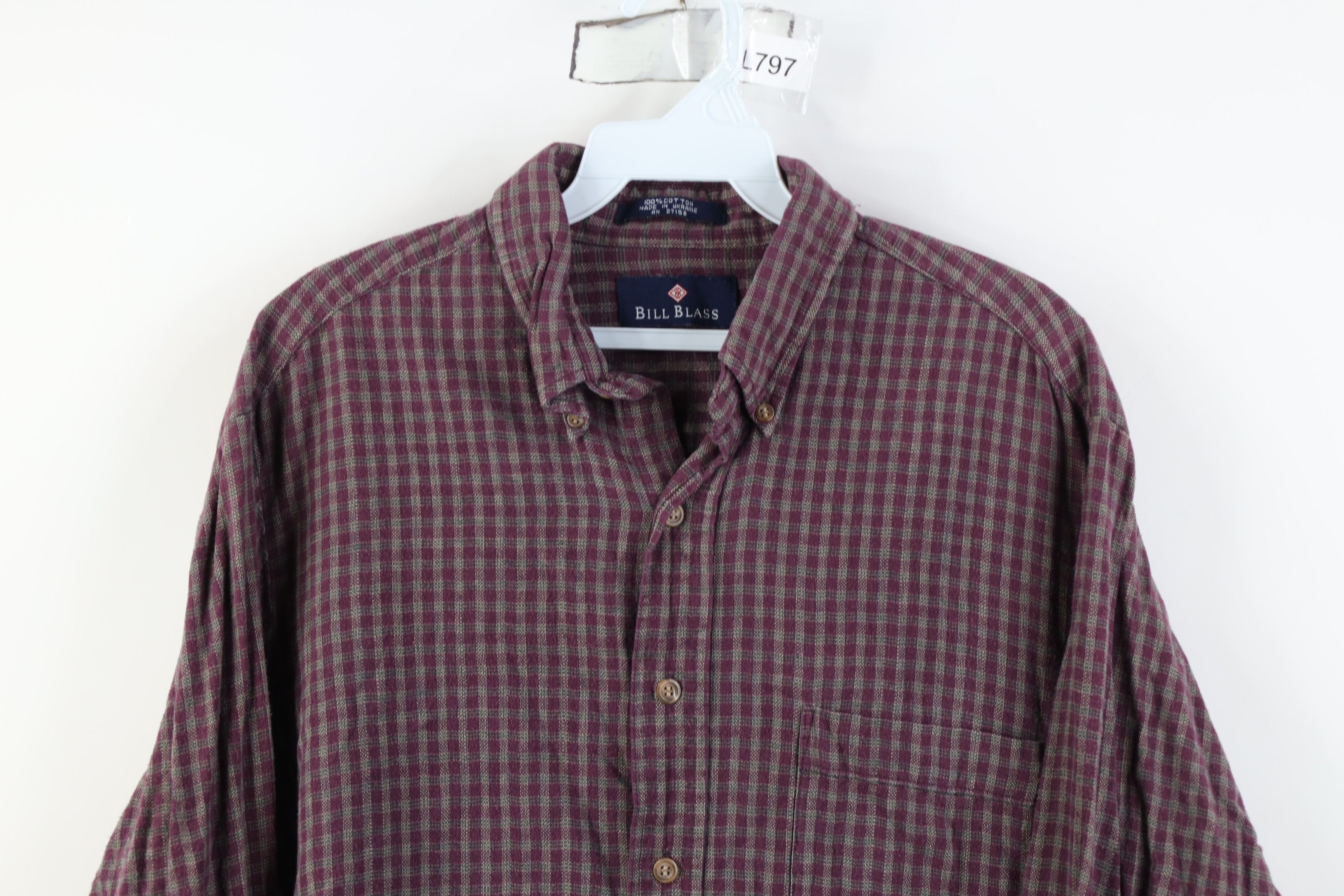Vintage Vintage 90s Streetwear Collared Button Down Shirt Plaid Size US L / EU 52-54 / 3 - 2 Thumbnail