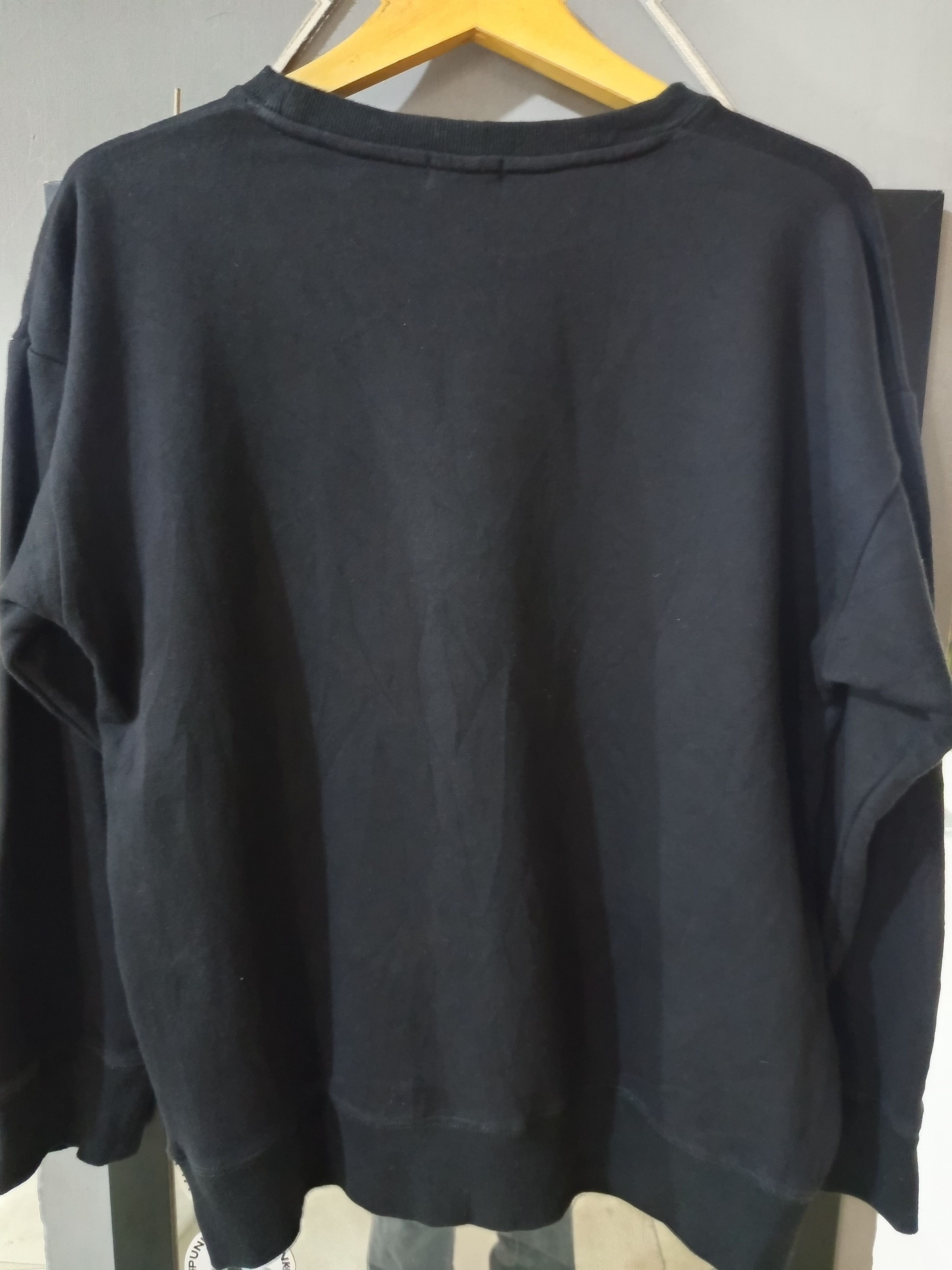 Japanese Brand KOE Black Velvet Panel Crewneck Sweatshirt Mid 2010s Japan Size US L / EU 52-54 / 3 - 6 Thumbnail
