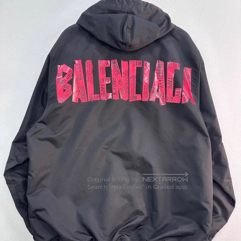 Balenciaga Balenciaga Classic Kraft Tape Camo Windbreaker Jacket Size US XXS / EU 40 - 2 Thumbnail