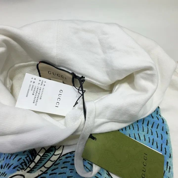 Gucci Gucci Gucci x Freya Hartas White Animal Print Hoodie -2506 Size US XS / EU 42 / 0 - 7 Thumbnail