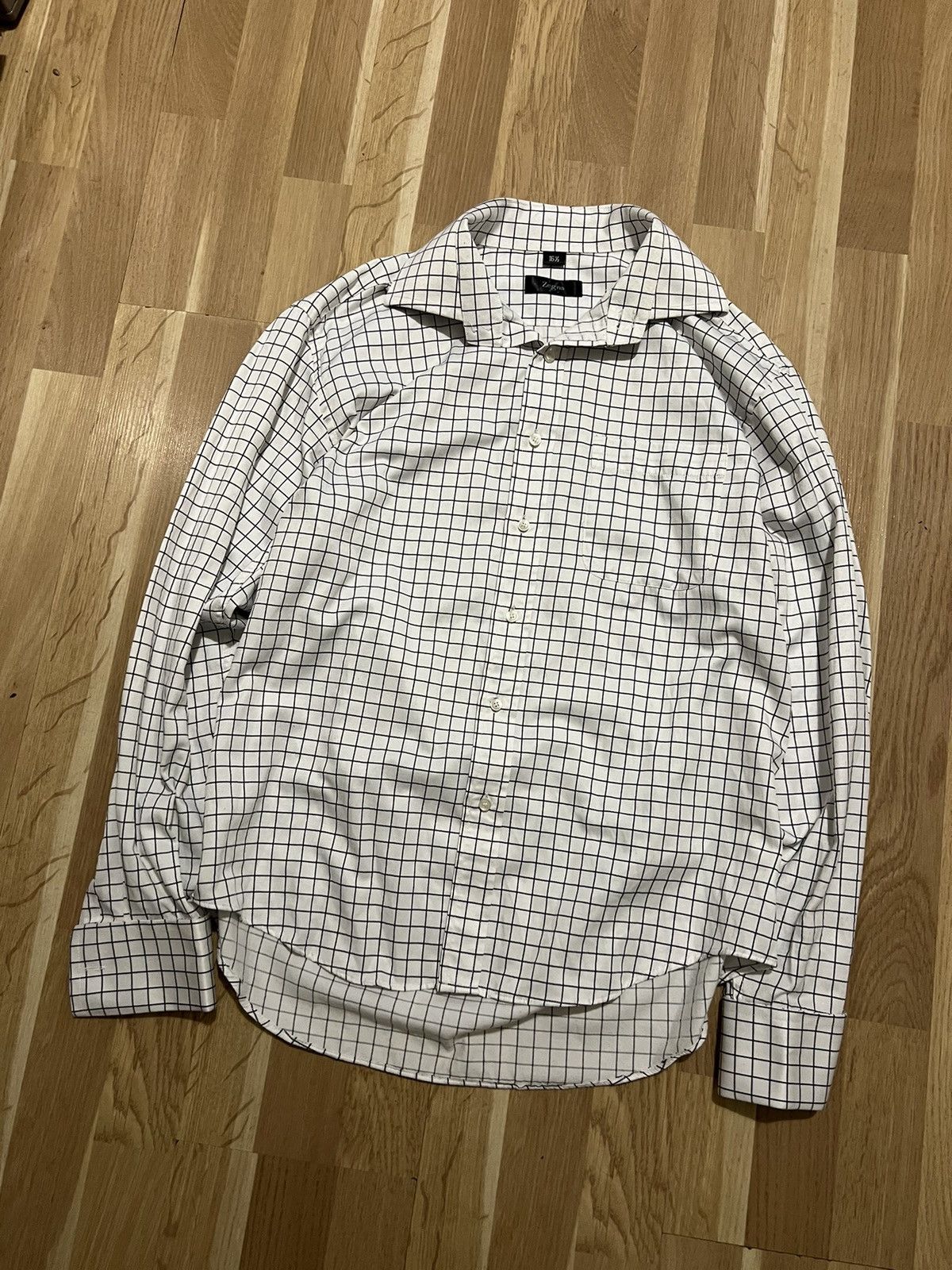 Ermenegildo Zegna × Vintage zegna ermenegildo vintage shirts white luxury Size US L / EU 52-54 / 3 - 3 Thumbnail